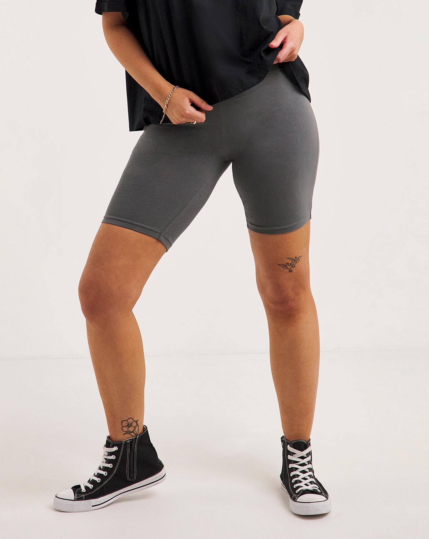 Grey biker hot sale shorts women