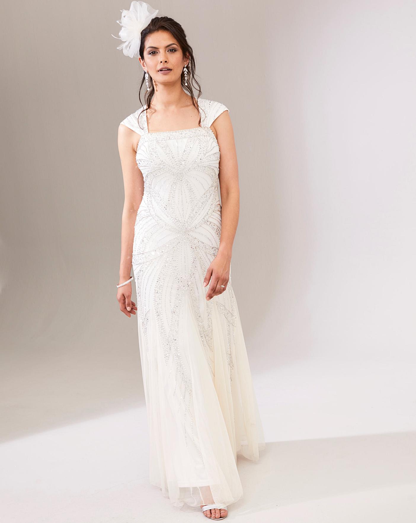 joanna hope beaded maxi dress