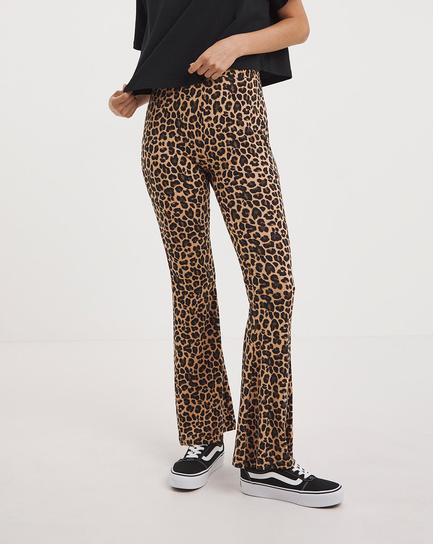 Flare cheetah hot sale pants