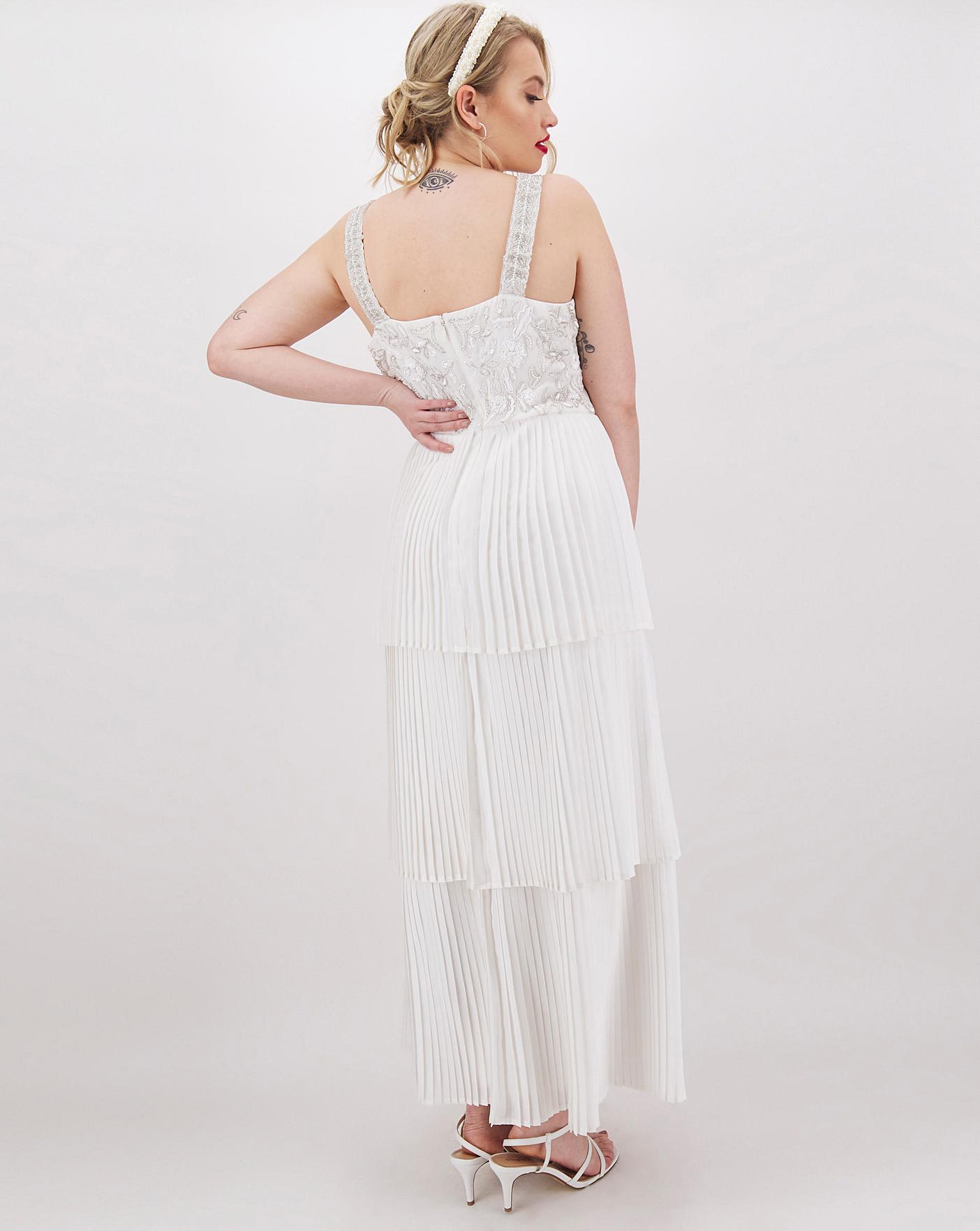 Joanna Hope Tiered Pleated Maxi Dress | Simply Be