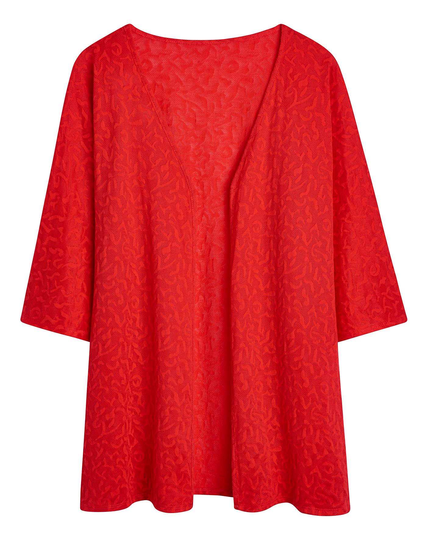 Jersey Jacquard Kimono J D Williams