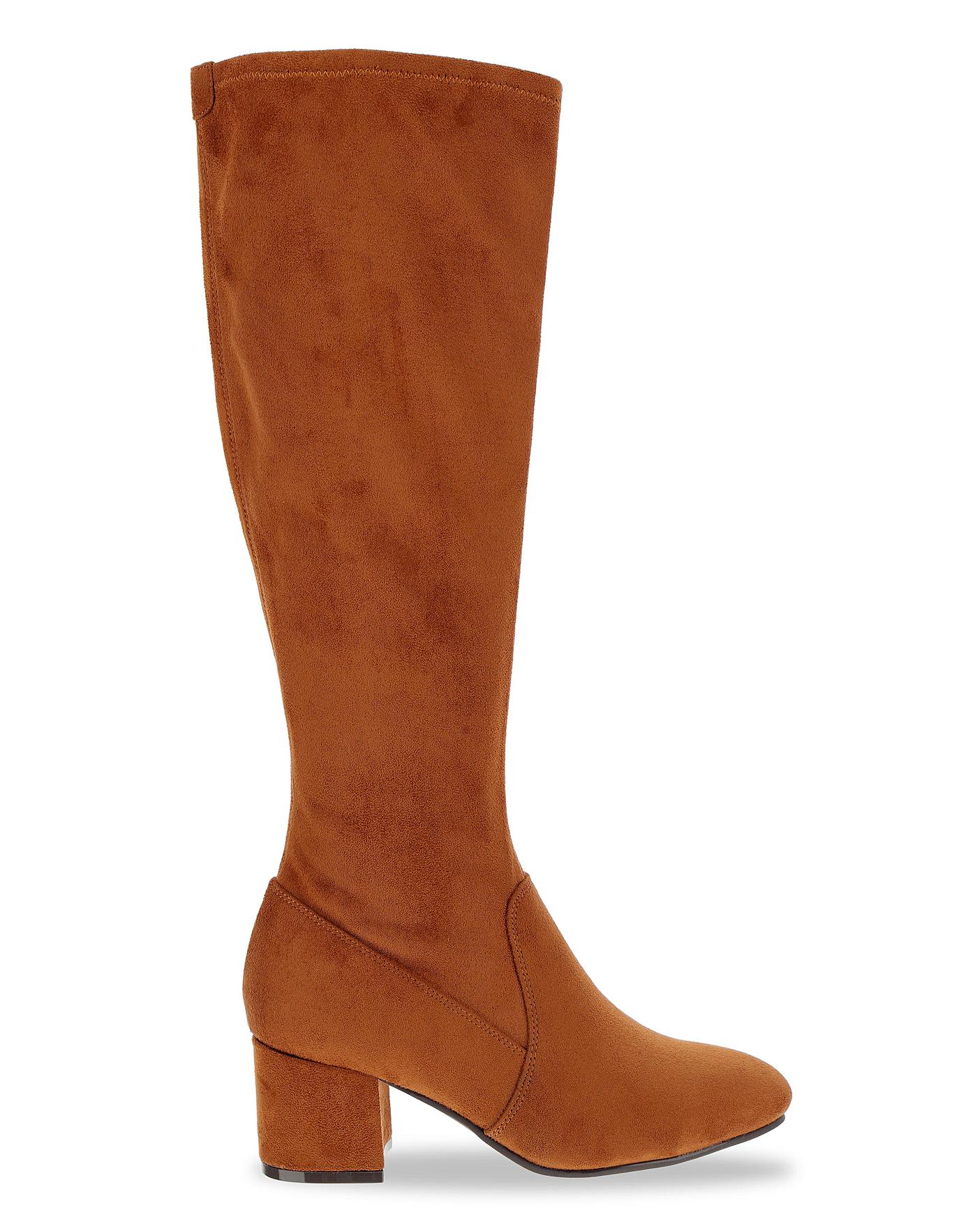 pull on calf boots