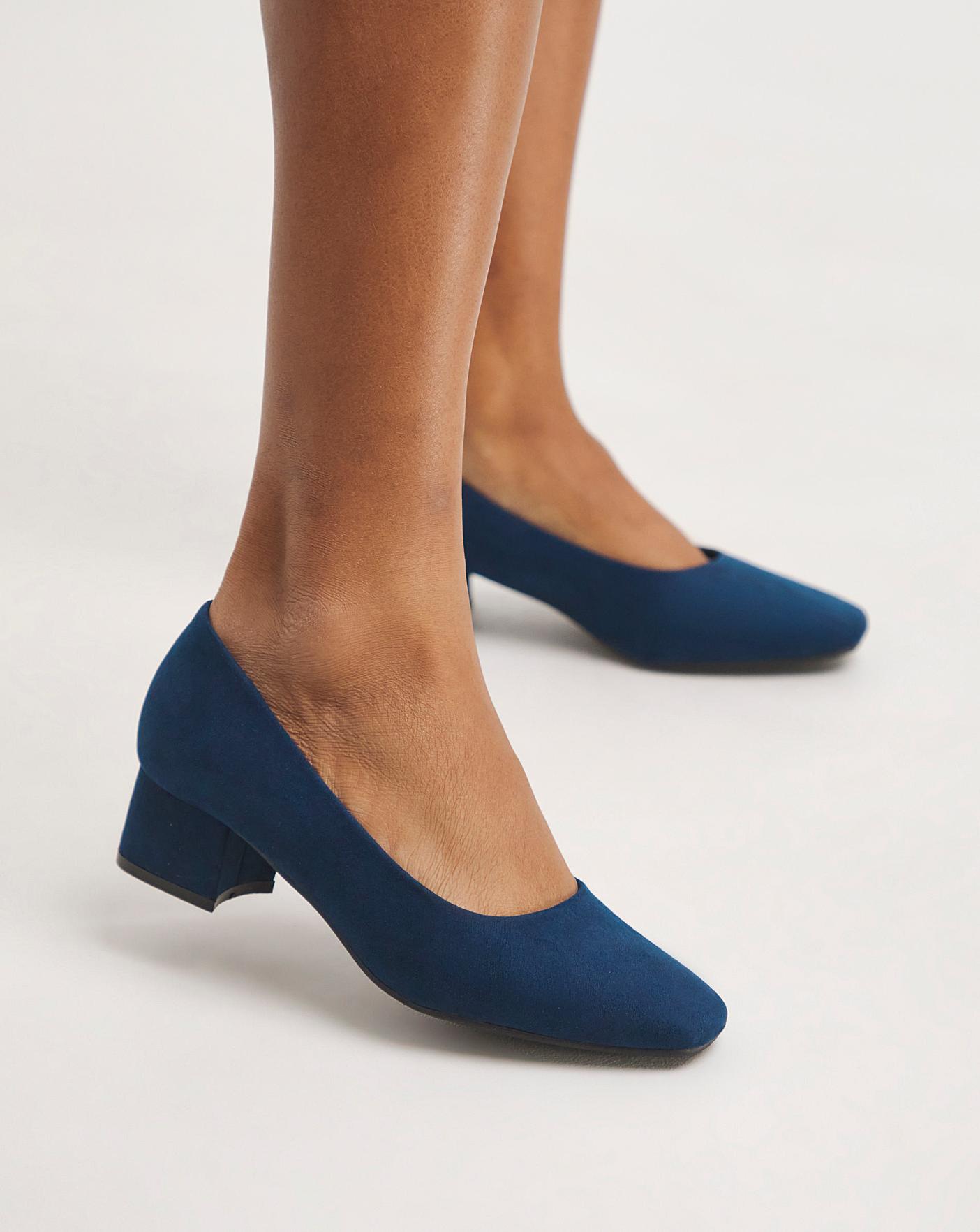 Buy Forever Comfort® Round Toe Block Heel Court Shoes from Next