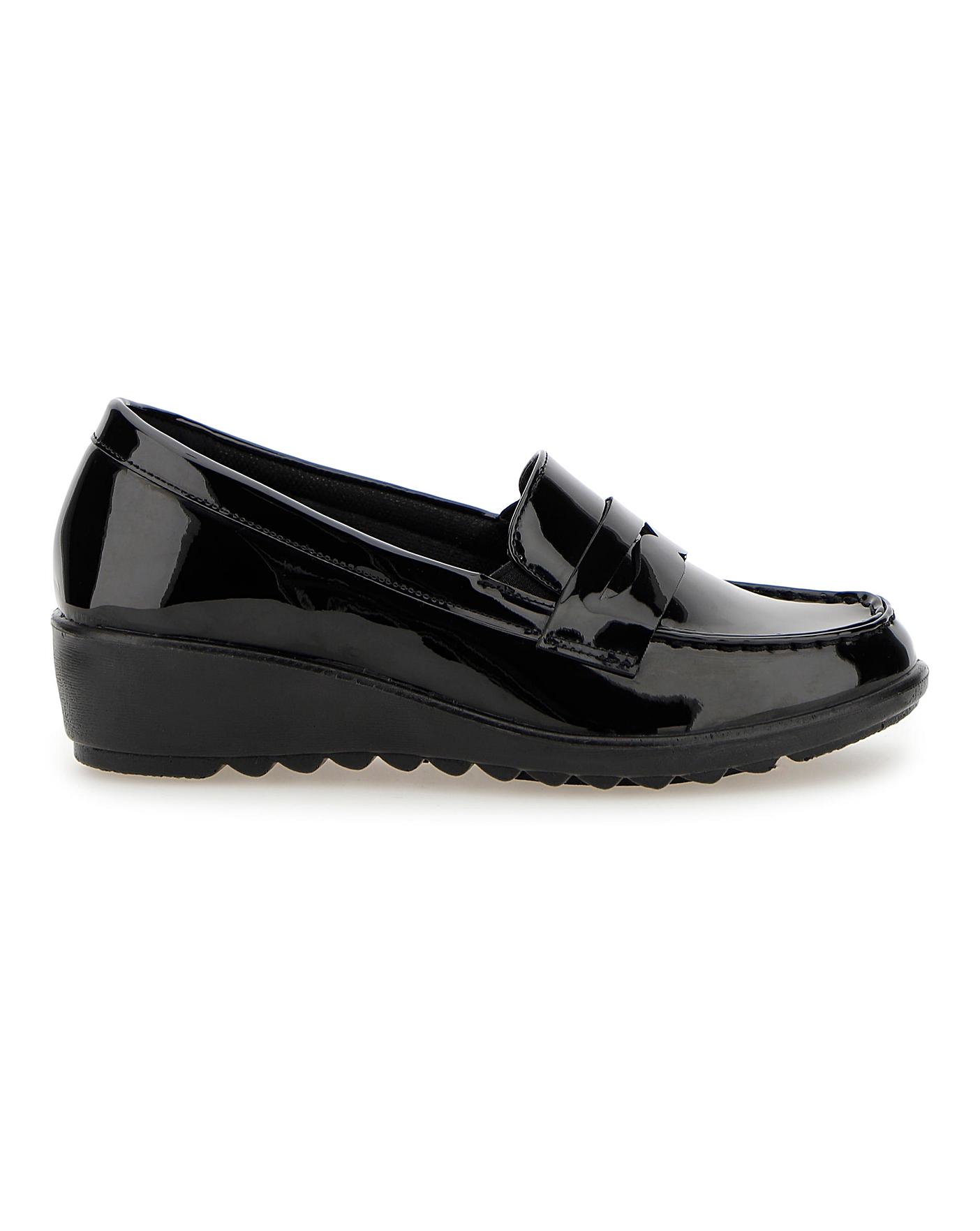 Cushion Walk Low Wedge Loafers E Fit | J D Williams