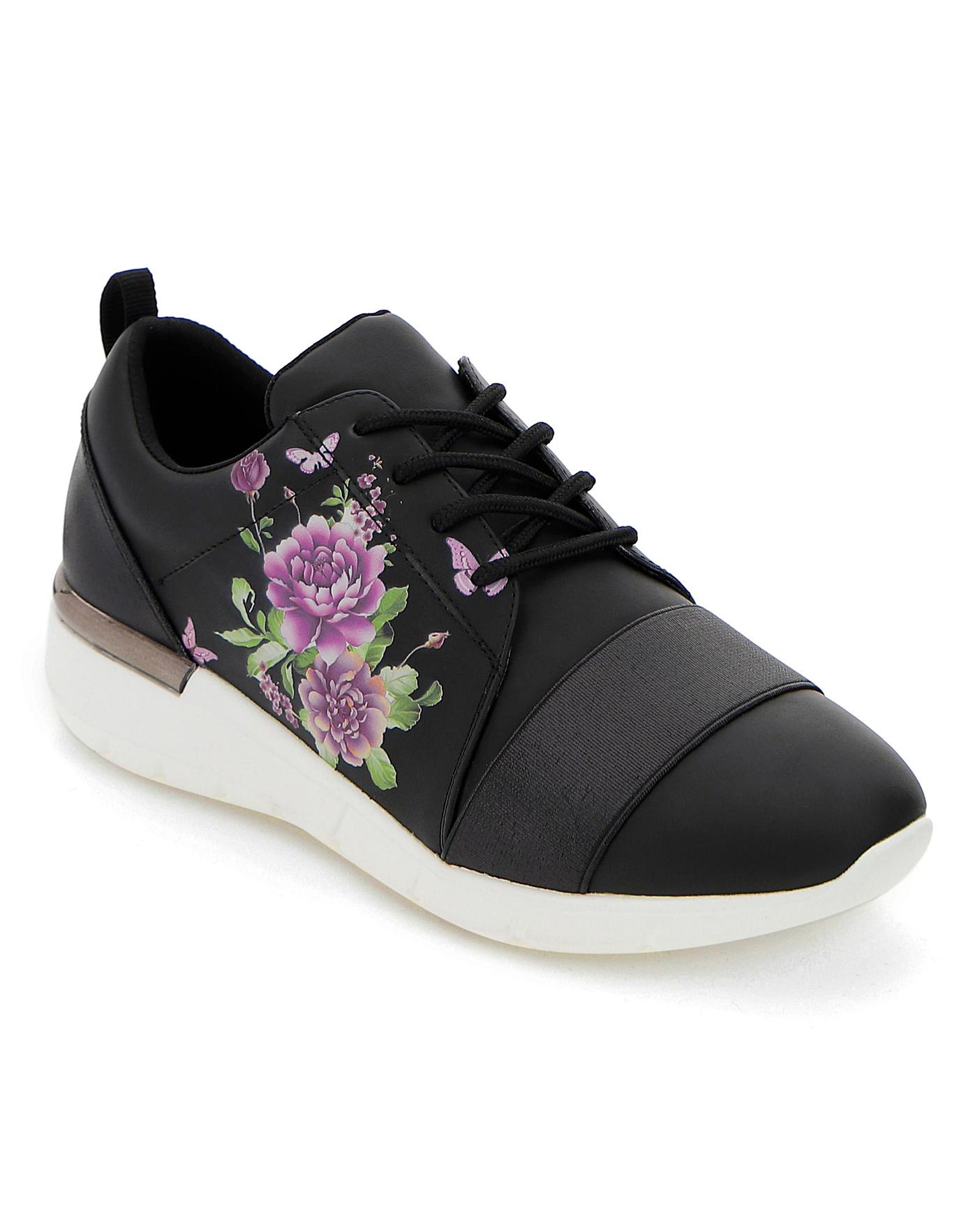 Floral Print Leisure Shoes E Fit | Ambrose Wilson