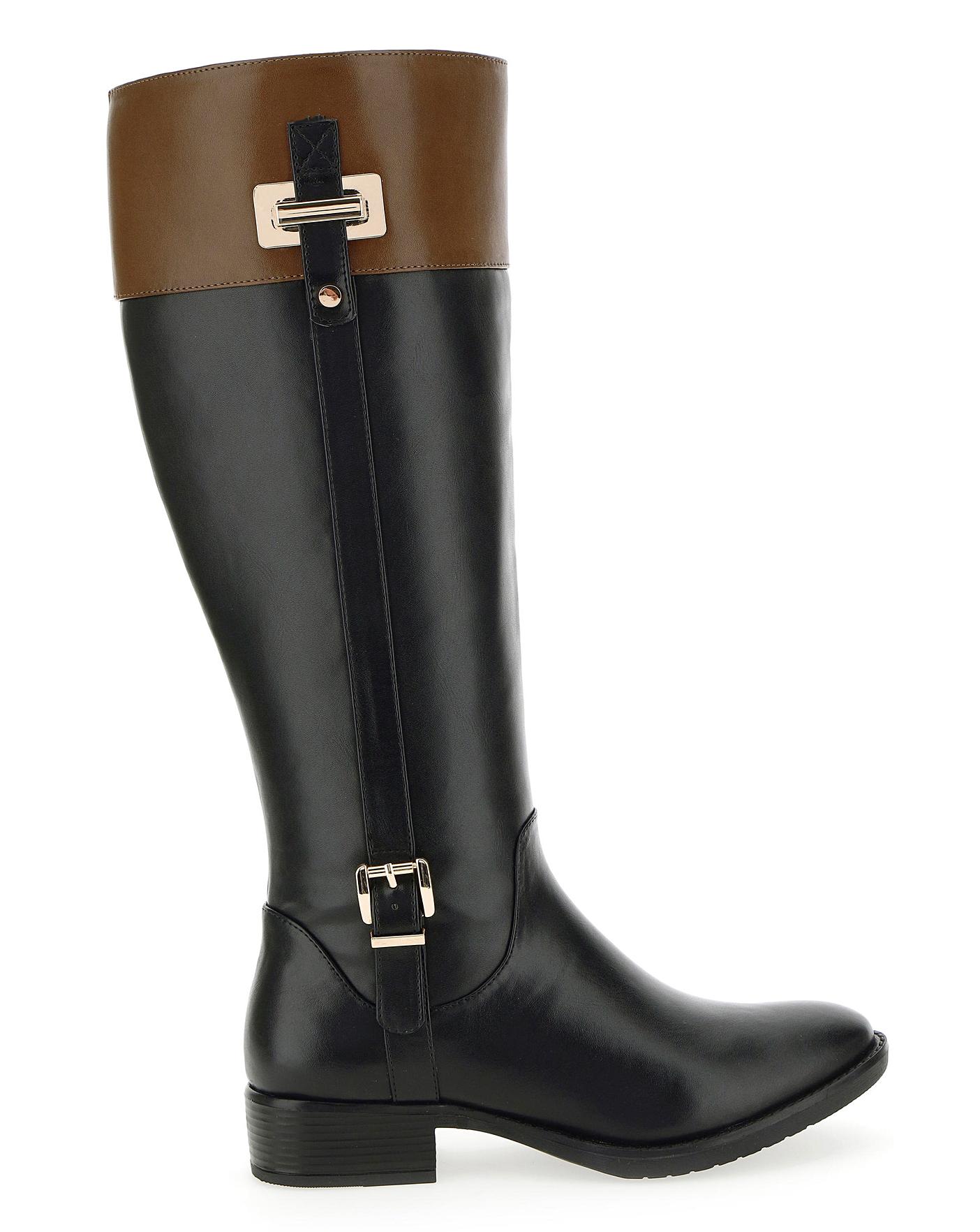 Riding Boots E Fit Extra Curvy Plus | J D Williams