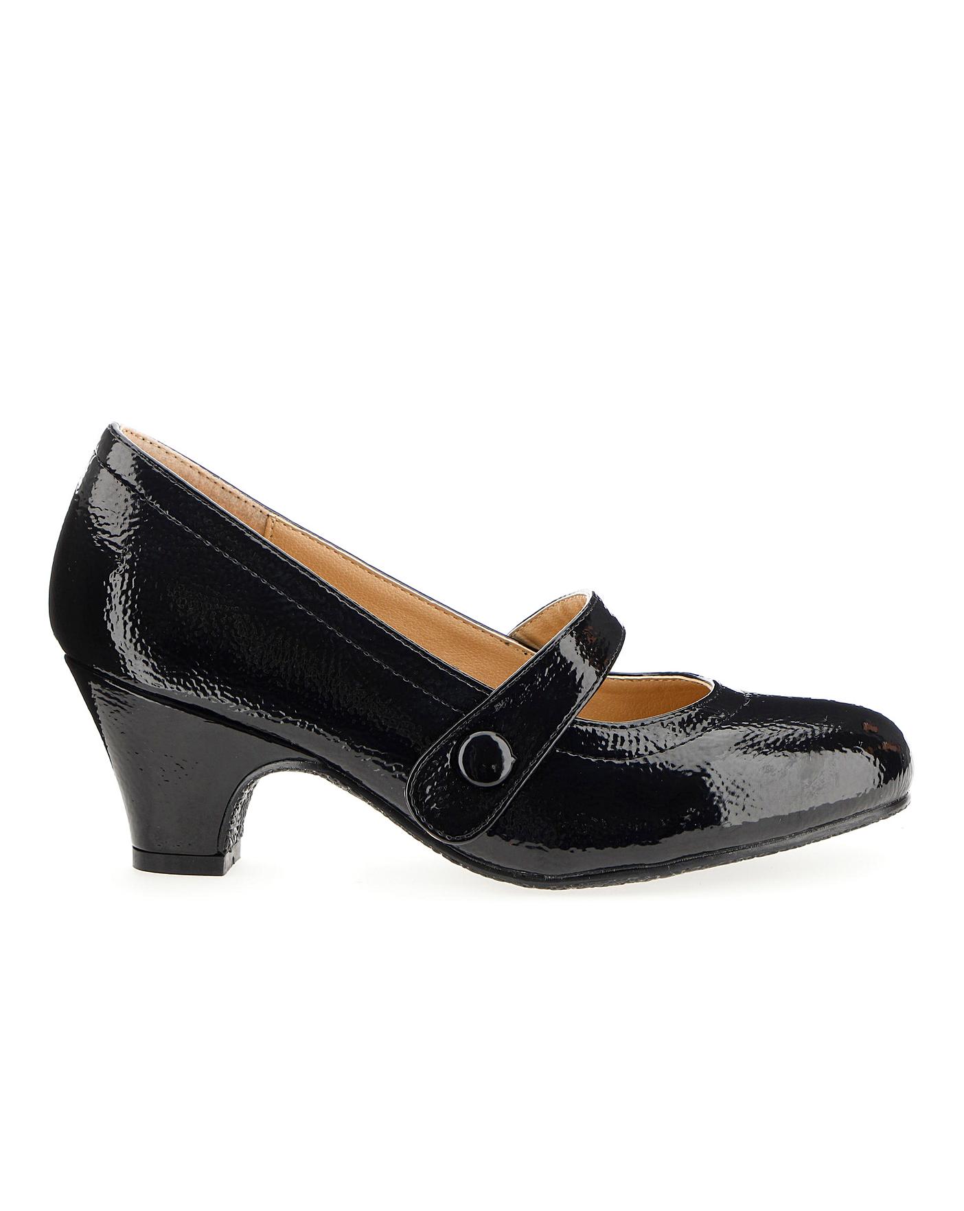 Patent Mary Jane Bar Shoes EEEEE Fit | Oxendales