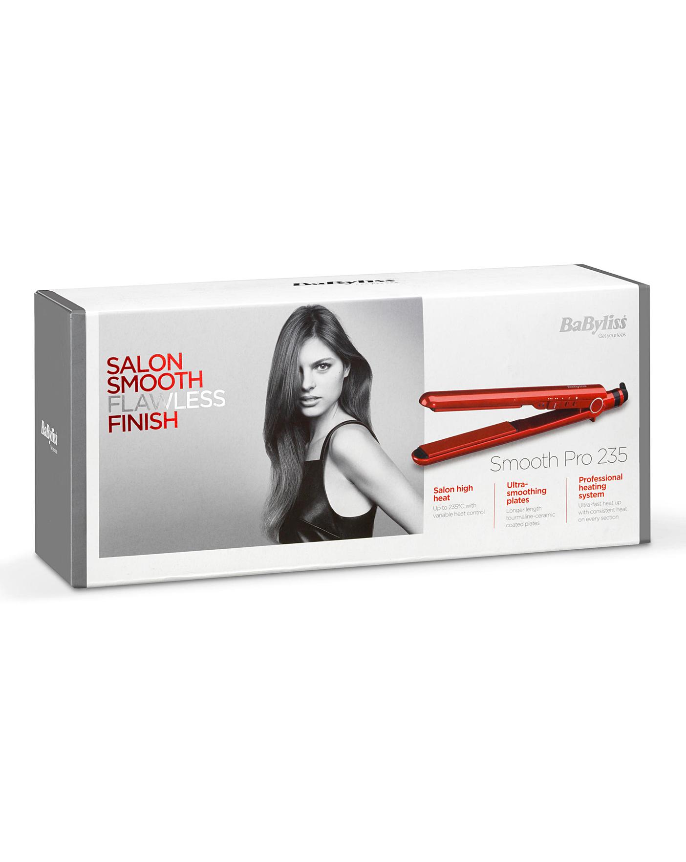 babyliss smooth pro wide 235 straightener