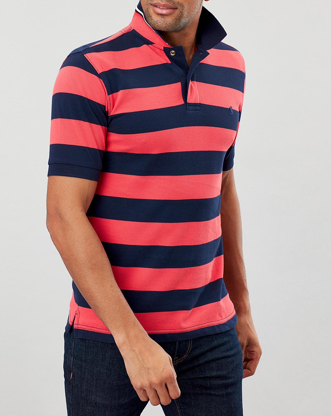 striped polo shirt