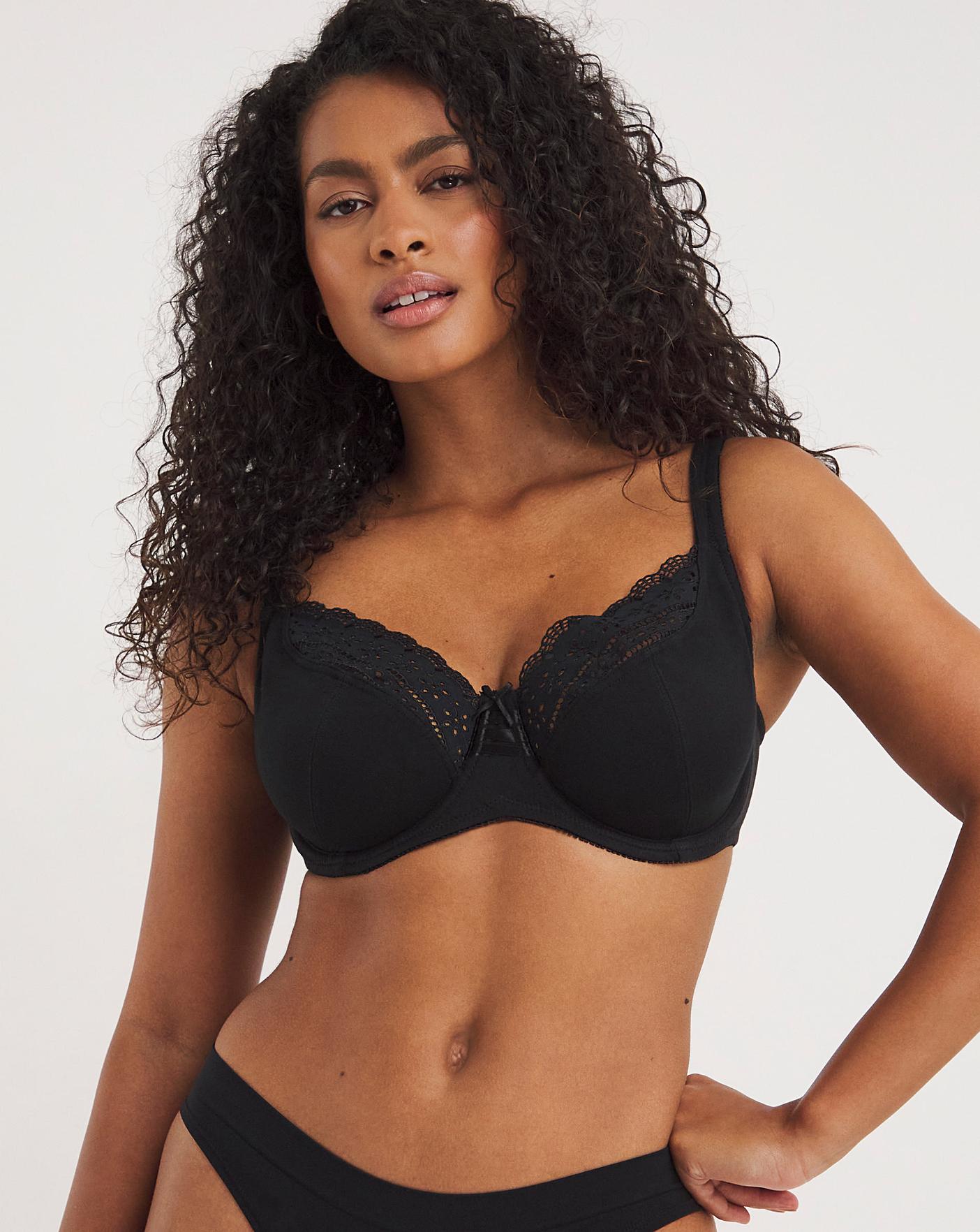 New Marks and Spencers Full Cup Black Bra - Size 40C UK