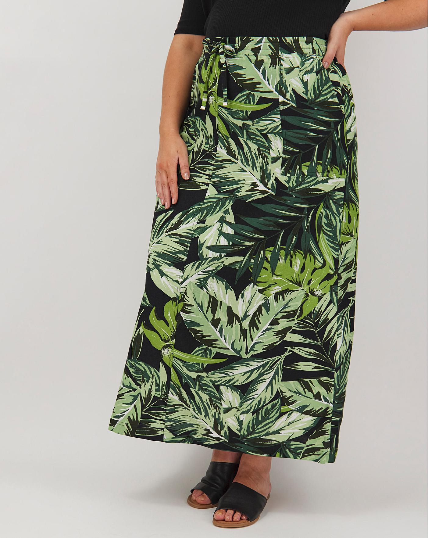 petite floral maxi skirt
