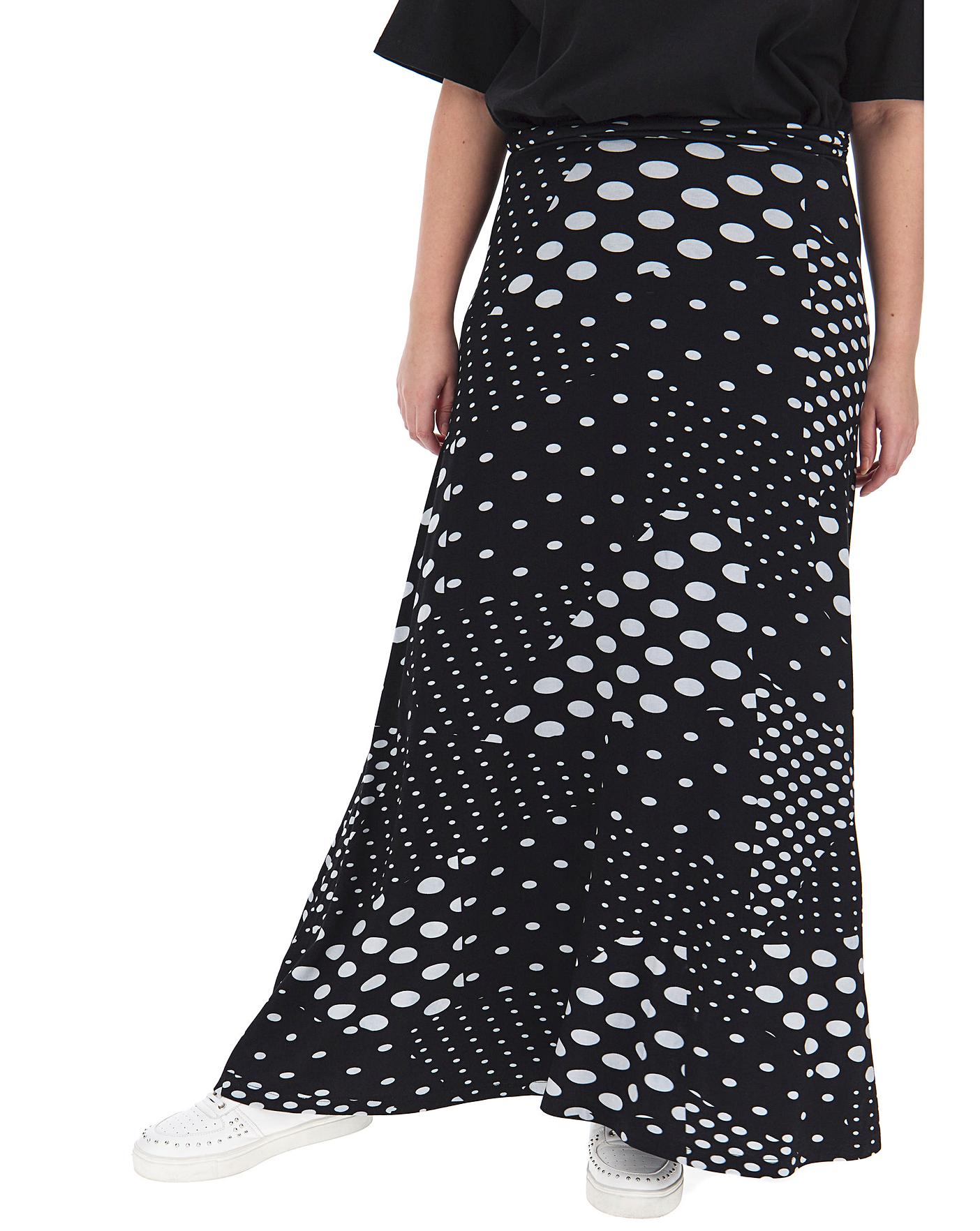 jersey maxi skirt
