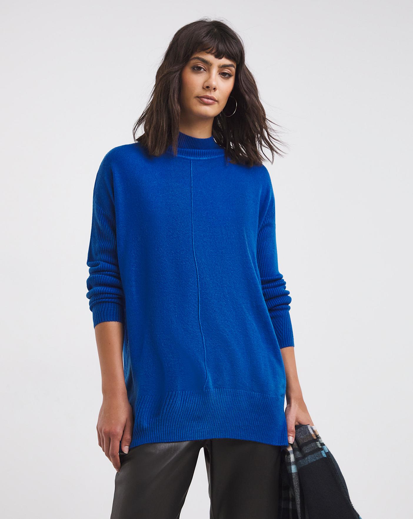 Blue Turtleneck Jumper | Oxendales