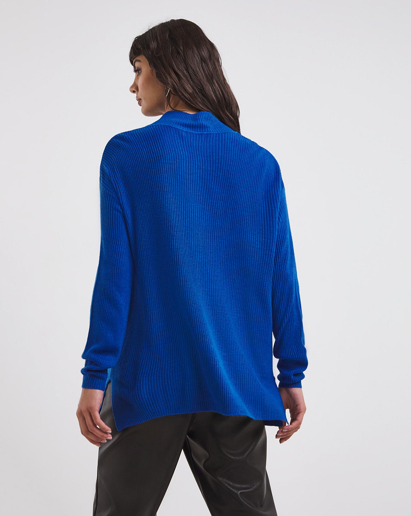 Blue Turtleneck Jumper Oxendales