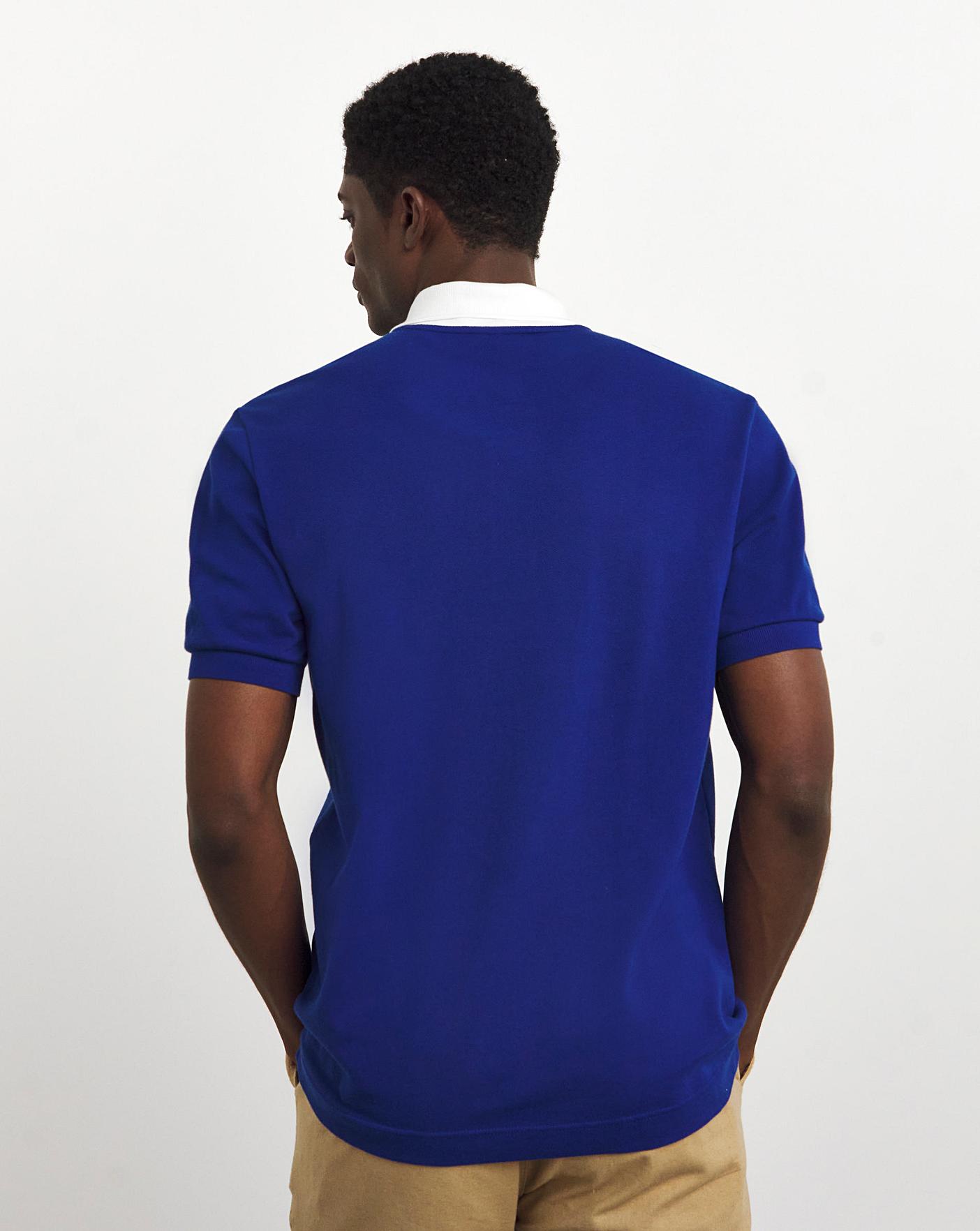 Lacoste Royal Blue Badge Polo Shirt Premier Man