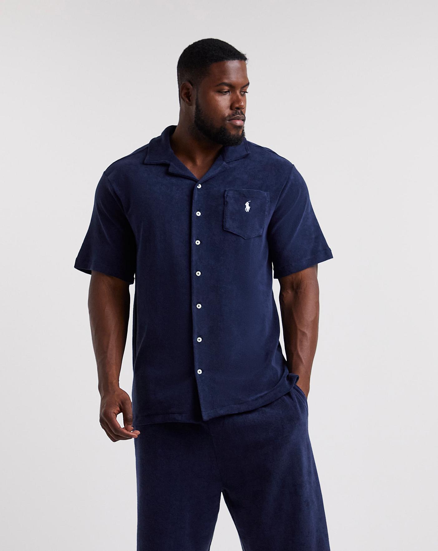 Polo Ralph Lauren Navy Terry Shirt Crazy Clearance