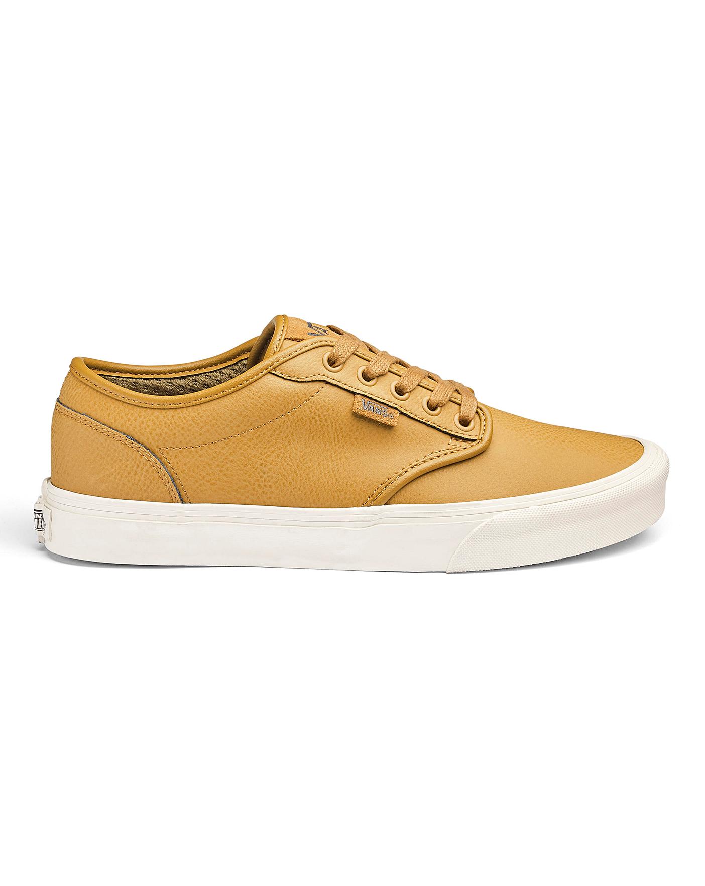 mens vans leather trainers