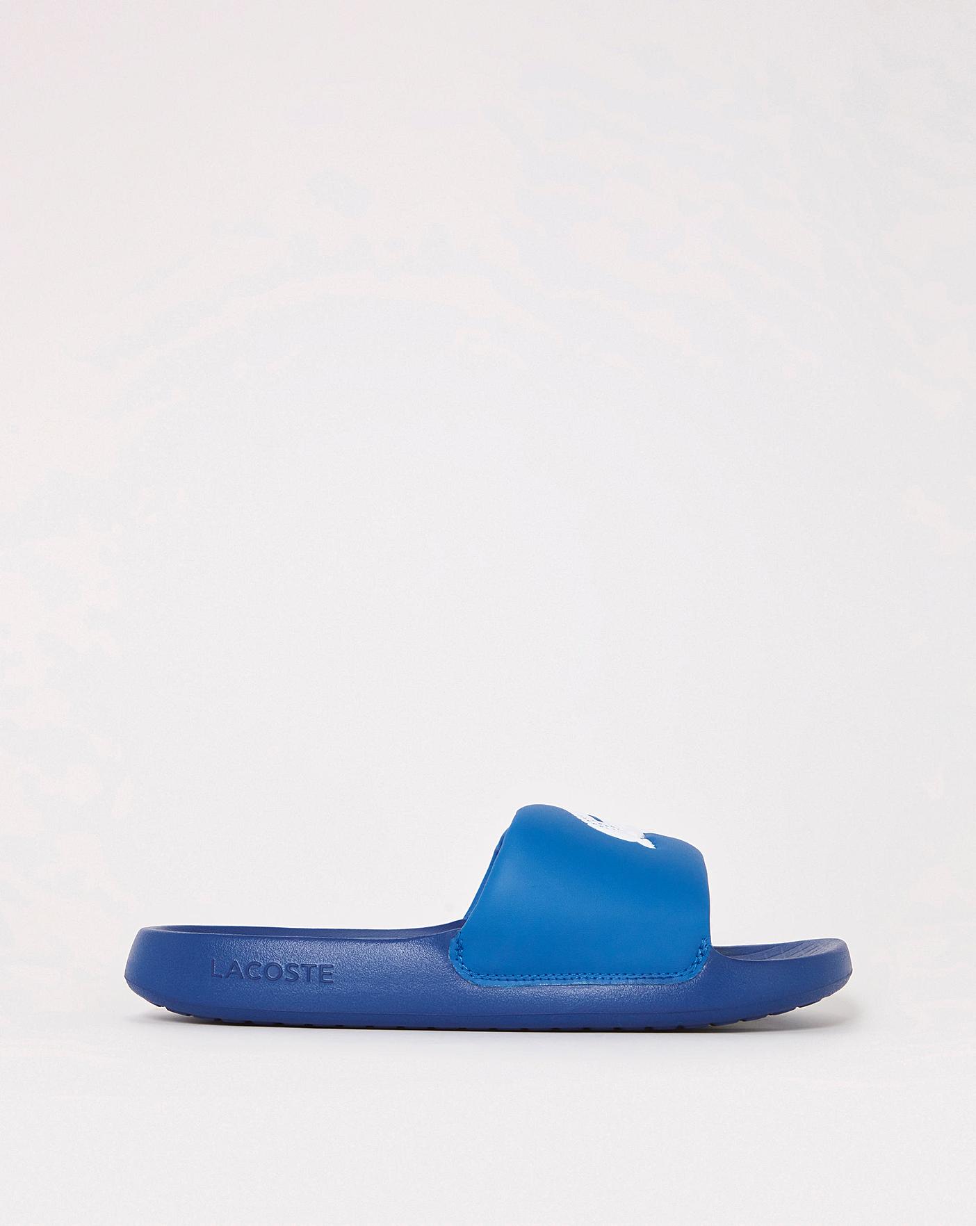 Lacoste cheap slides blue