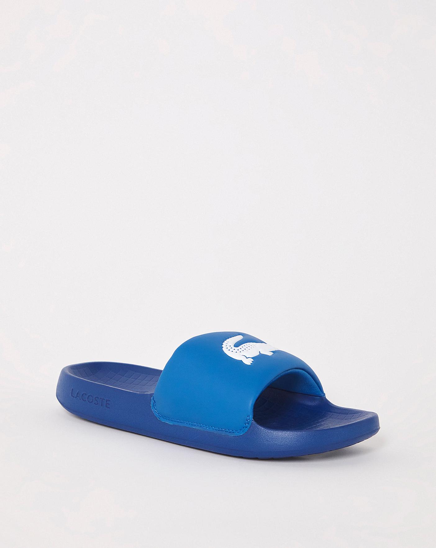 Lacoste slides online blue