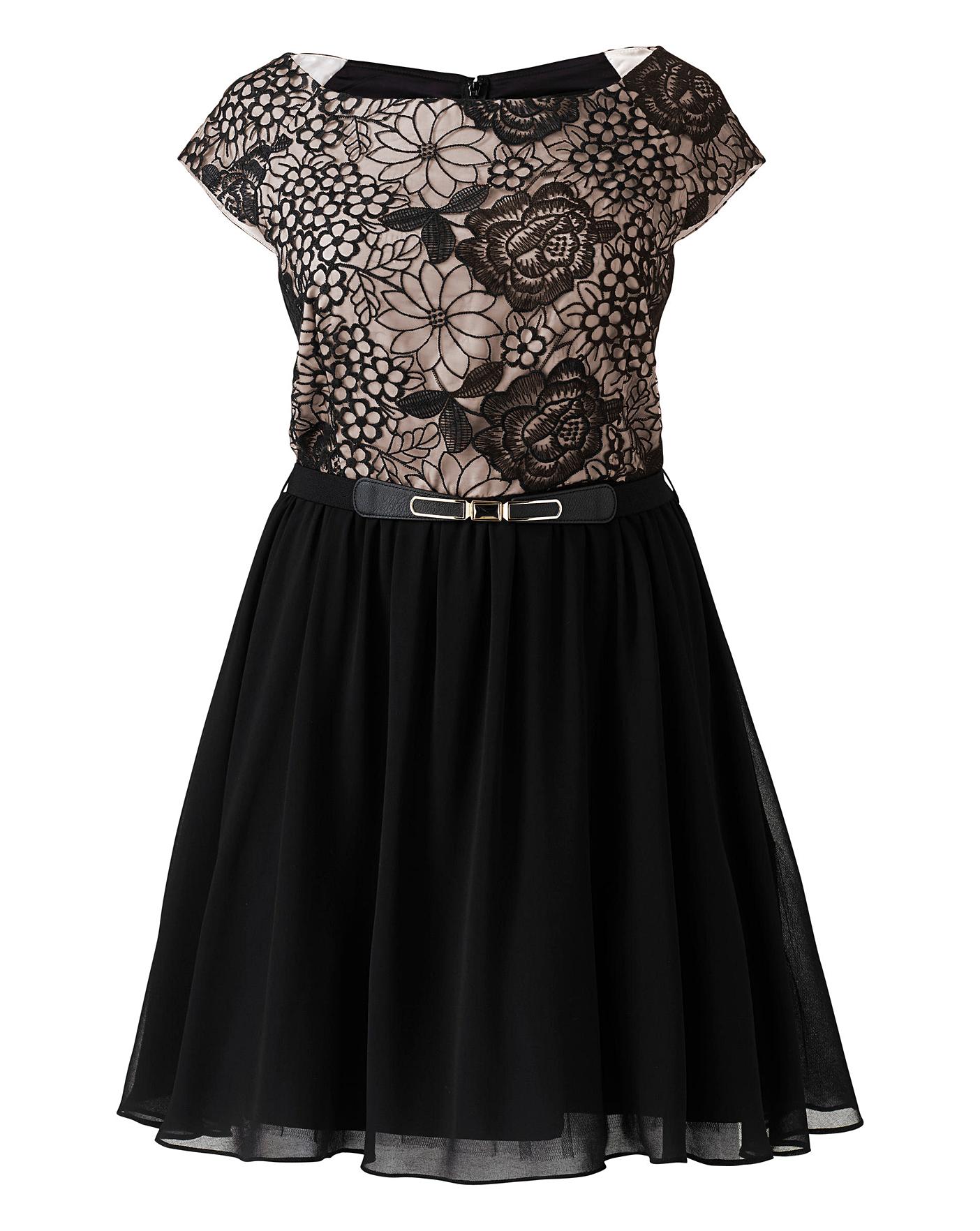 little mistress black prom dress