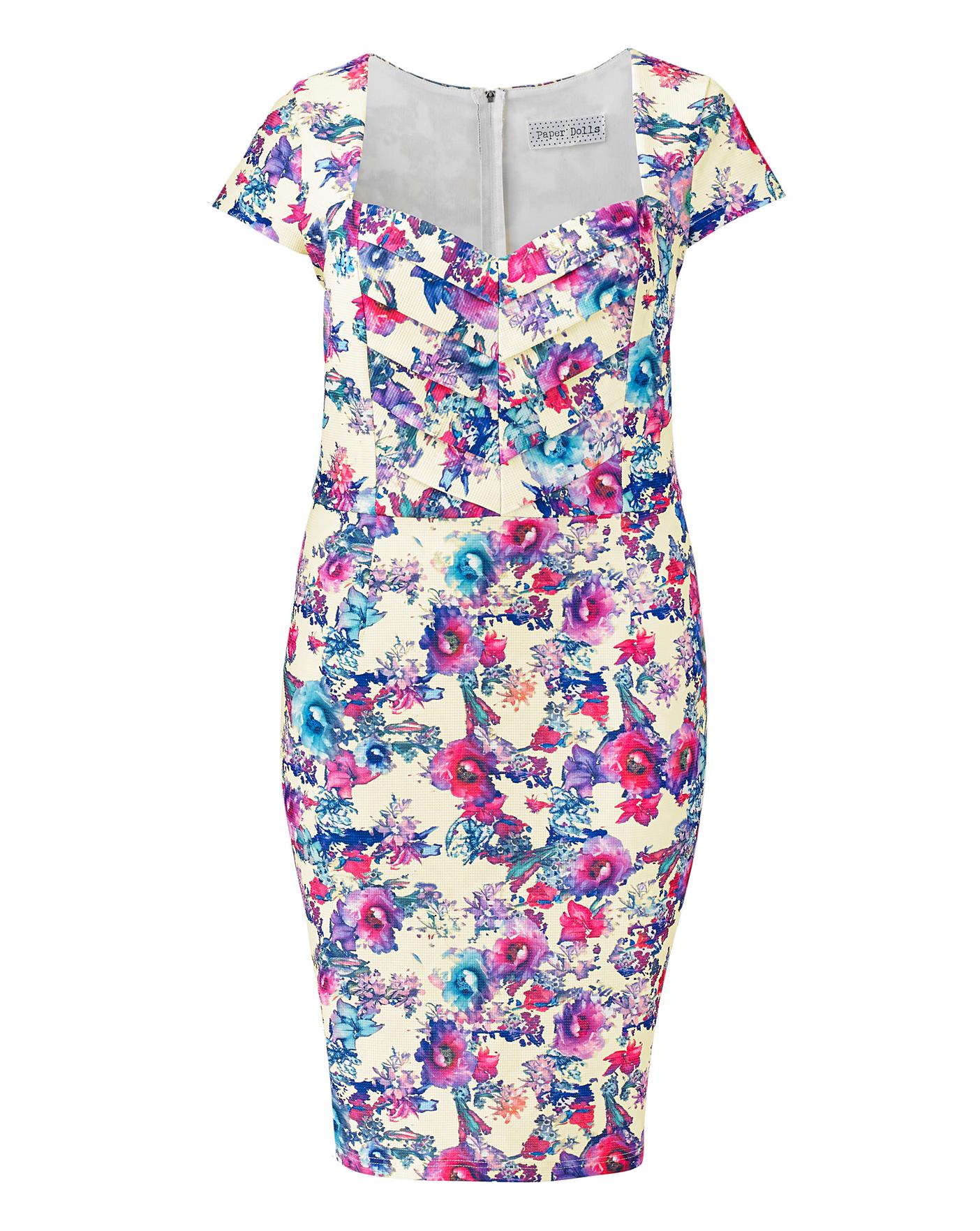 Paperdolls Floral Print Dress Fashion World