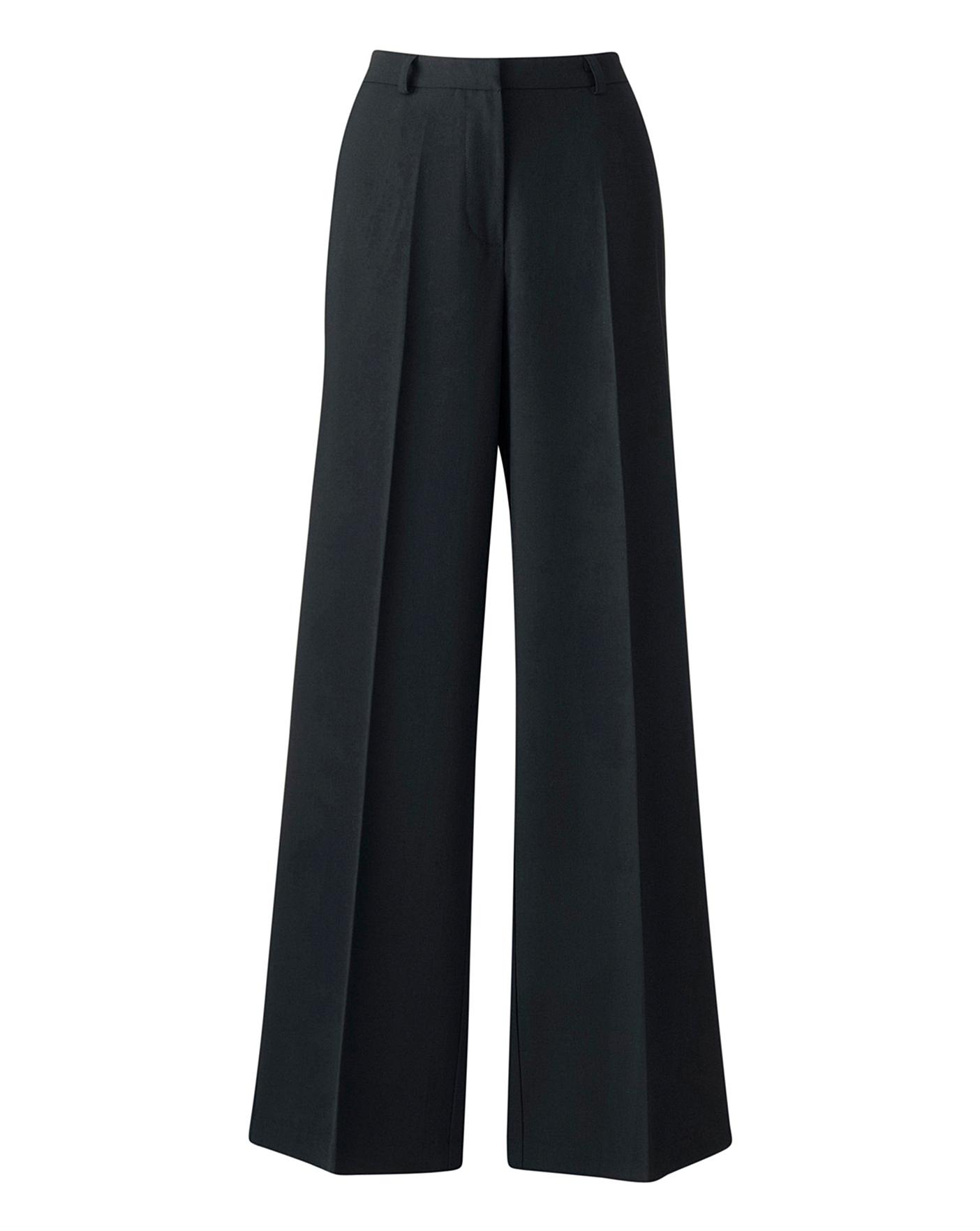 Wide Leg Trousers Length 29in | Simply Be