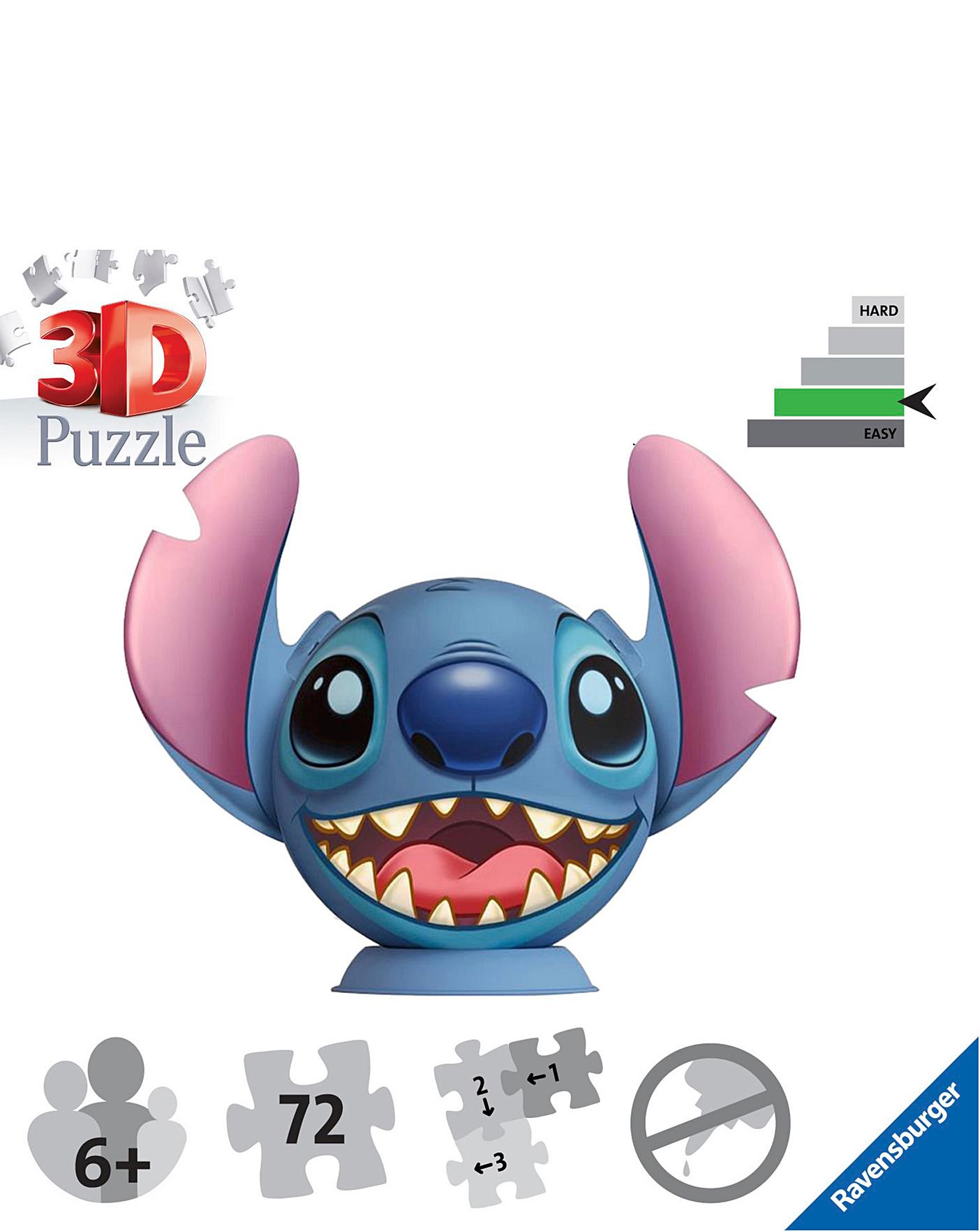 Stitch with Ears 3D Puzzle Ball, 72pc