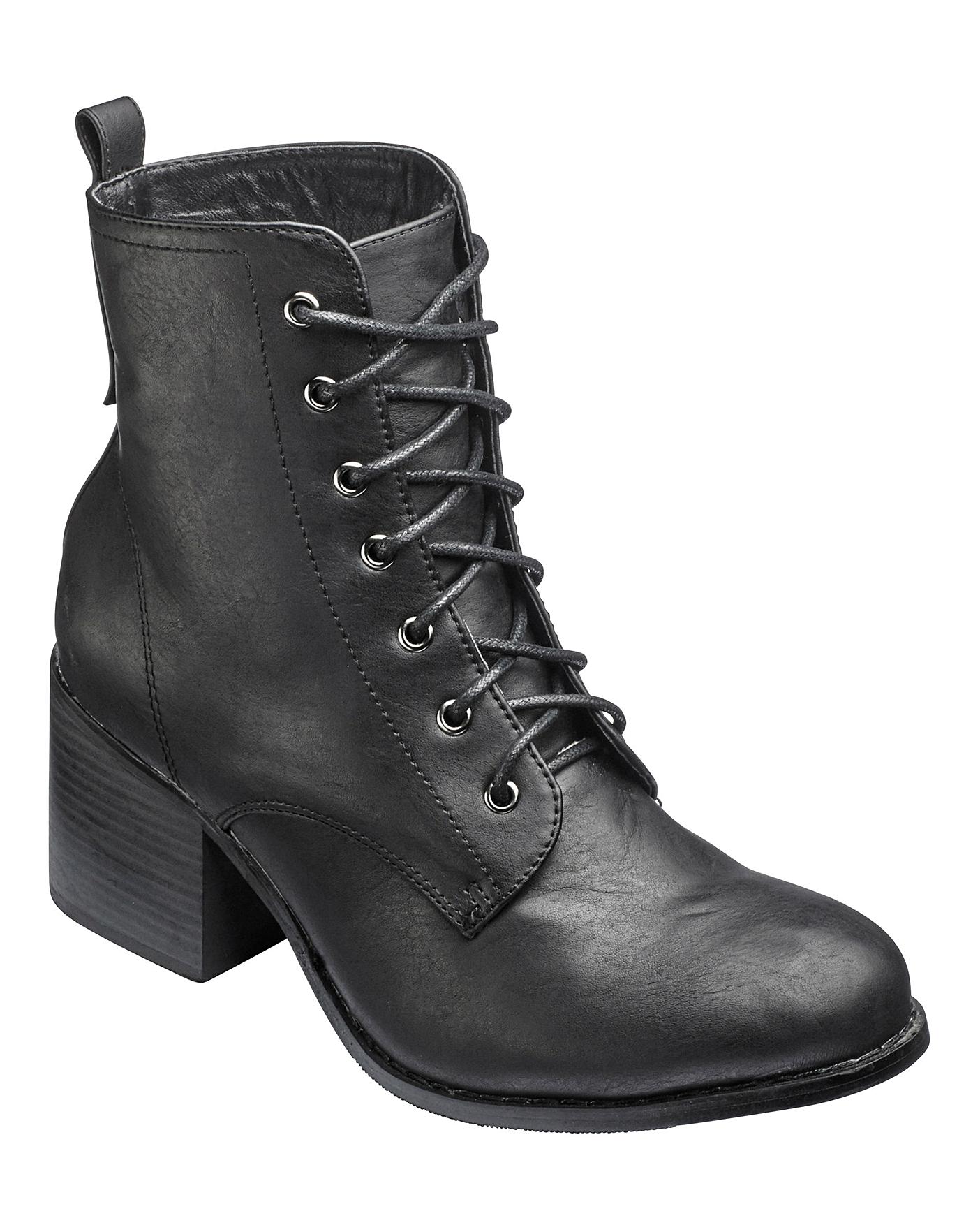 london rebel lace up boots