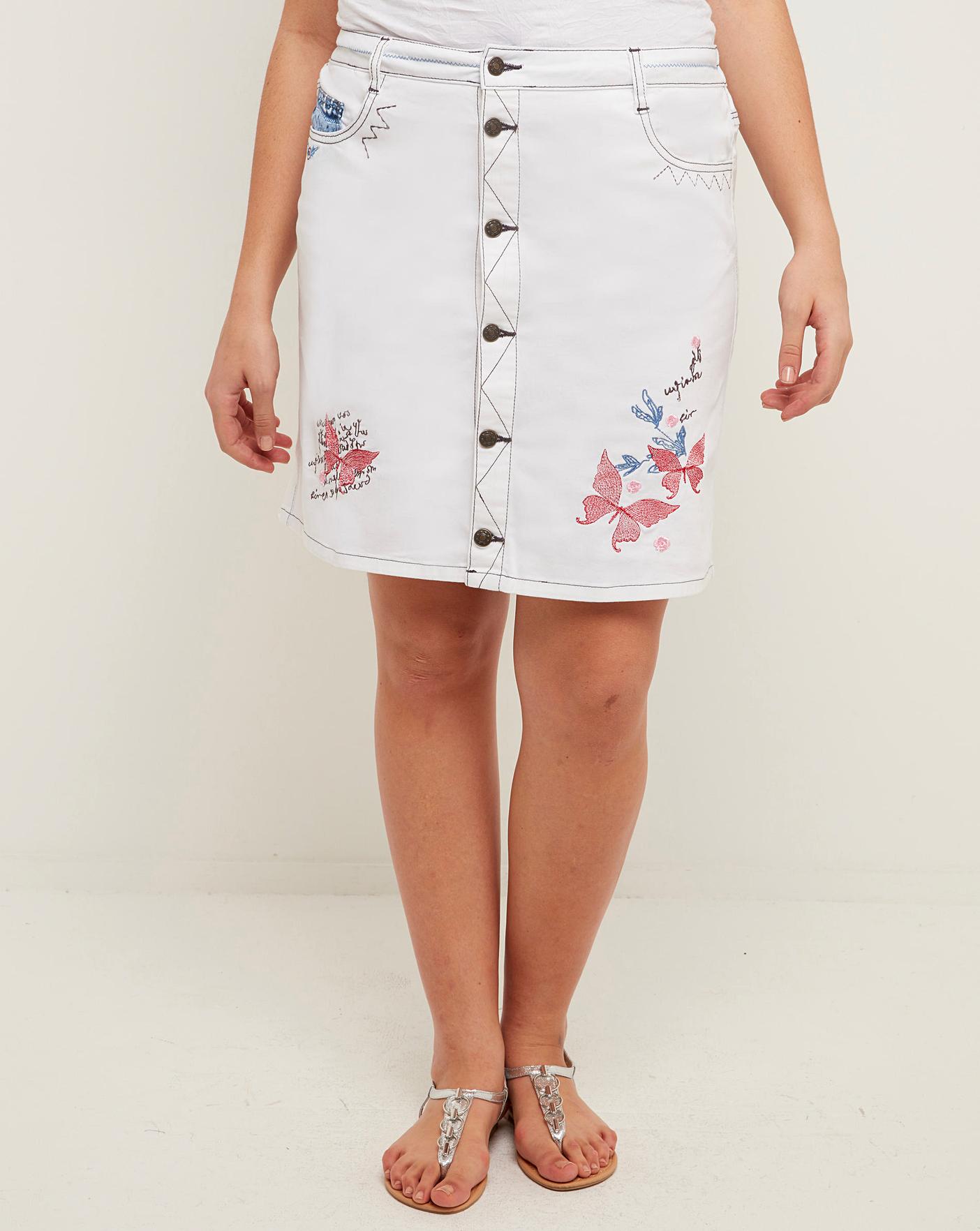 joe browns denim skirt