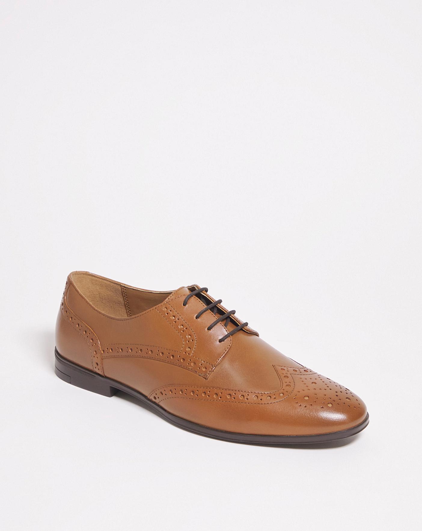 Formal Leather Brogue Wide | J D Williams
