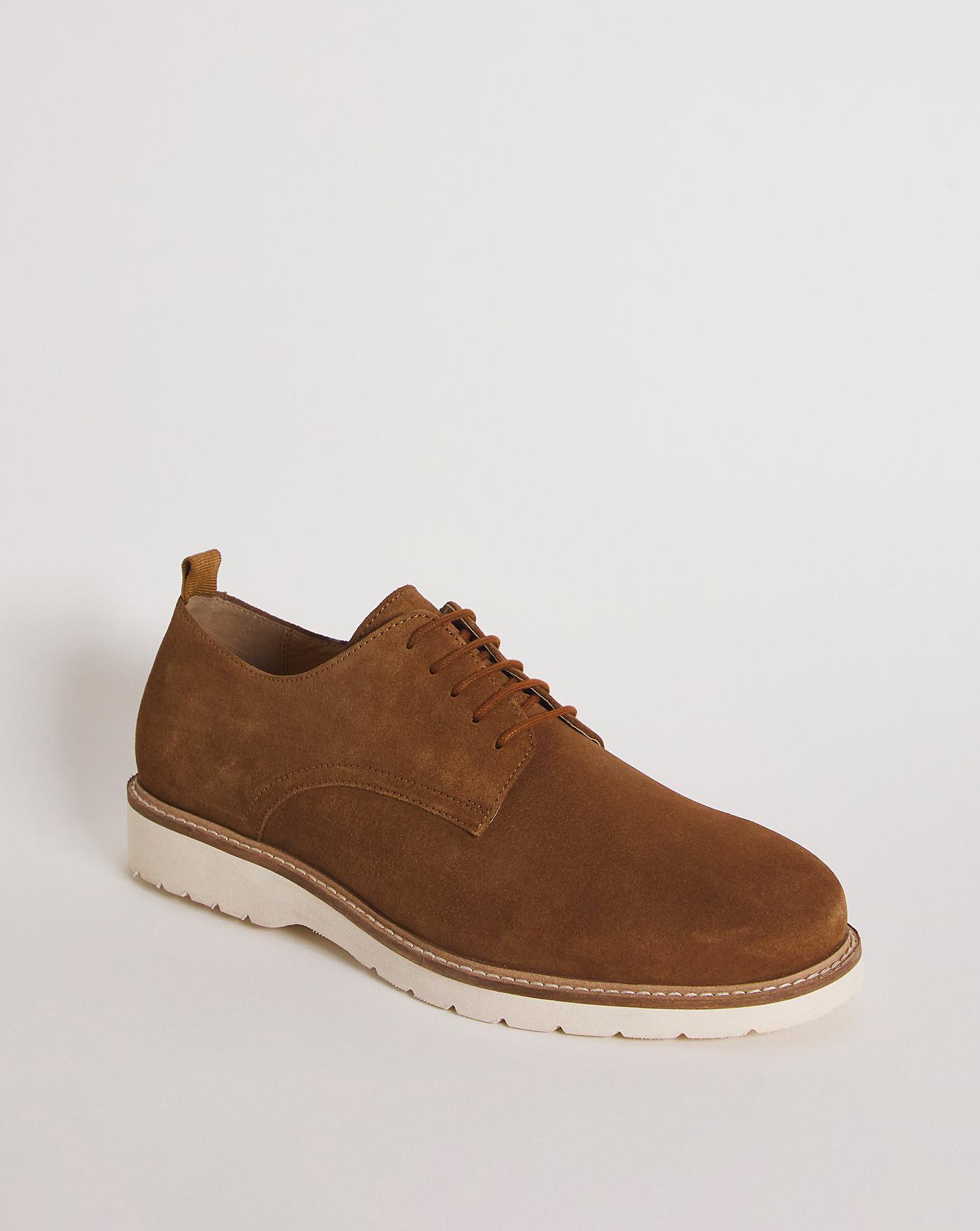 Premium Tan Suede Casual Wide Fit