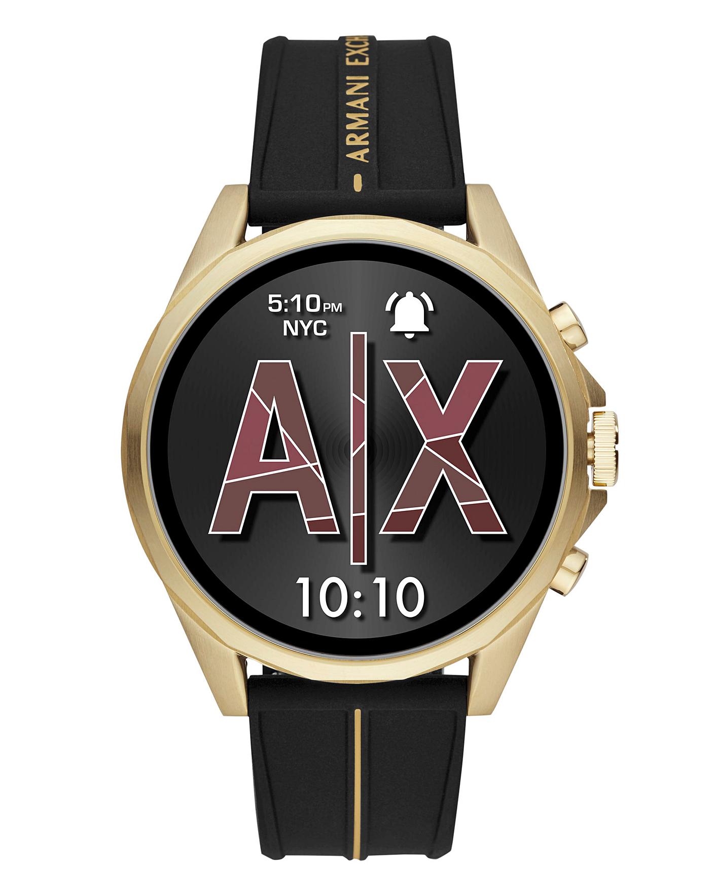 armani smartwatch gold