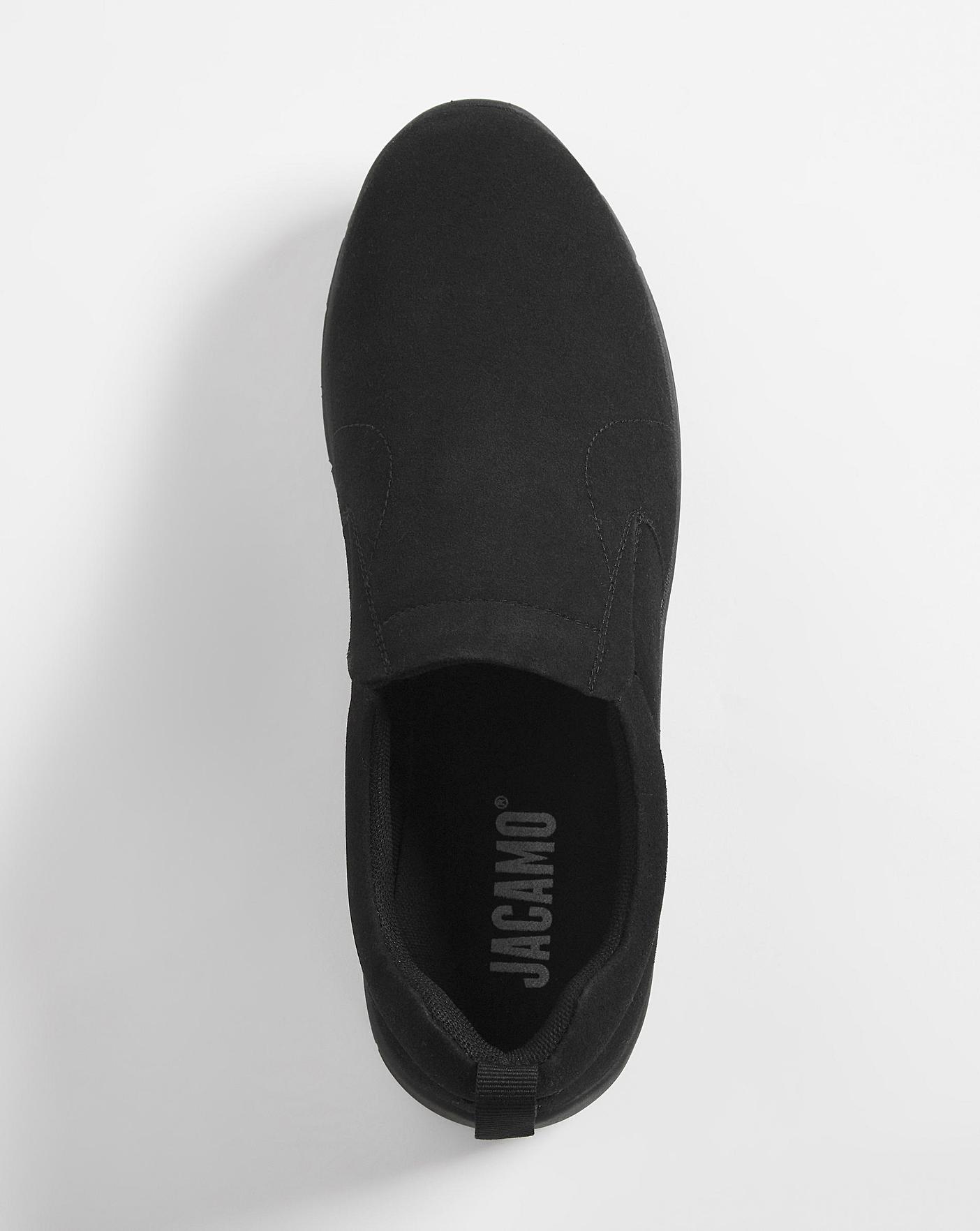 Black Slip On Shoe Wide Fit | Ambrose Wilson