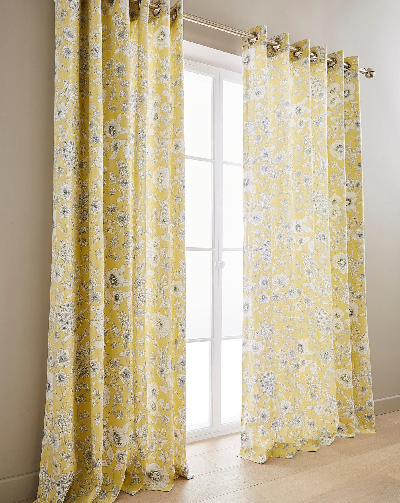 Sanderson Maelee Eyelet Lined Curtains Ambrose Wilson