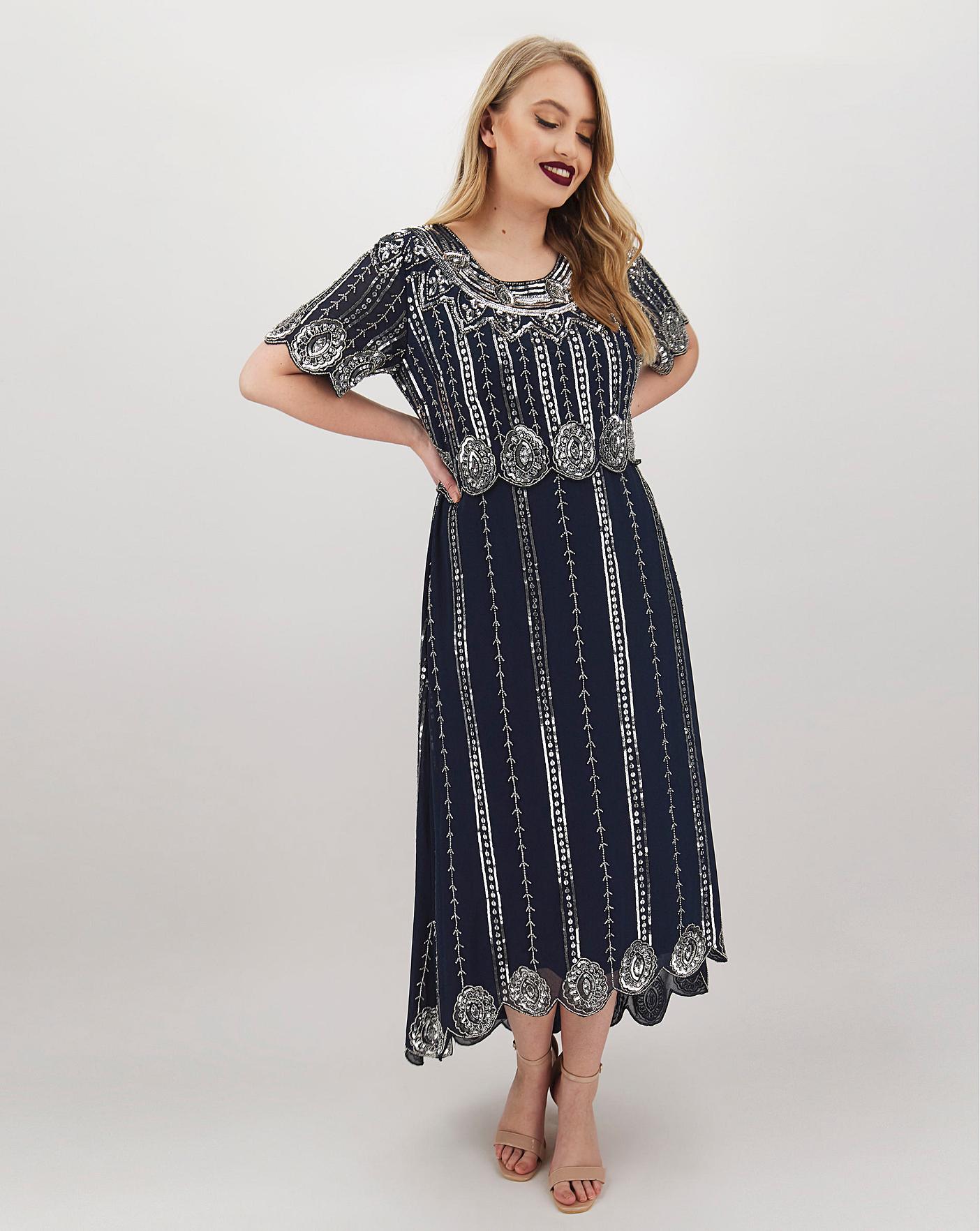 joanna hope beaded layer dress