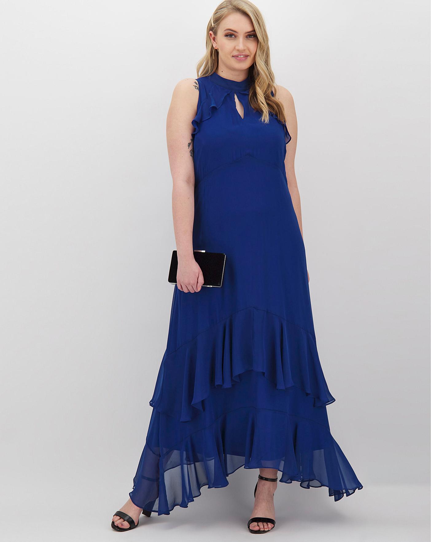 frill maxi dress