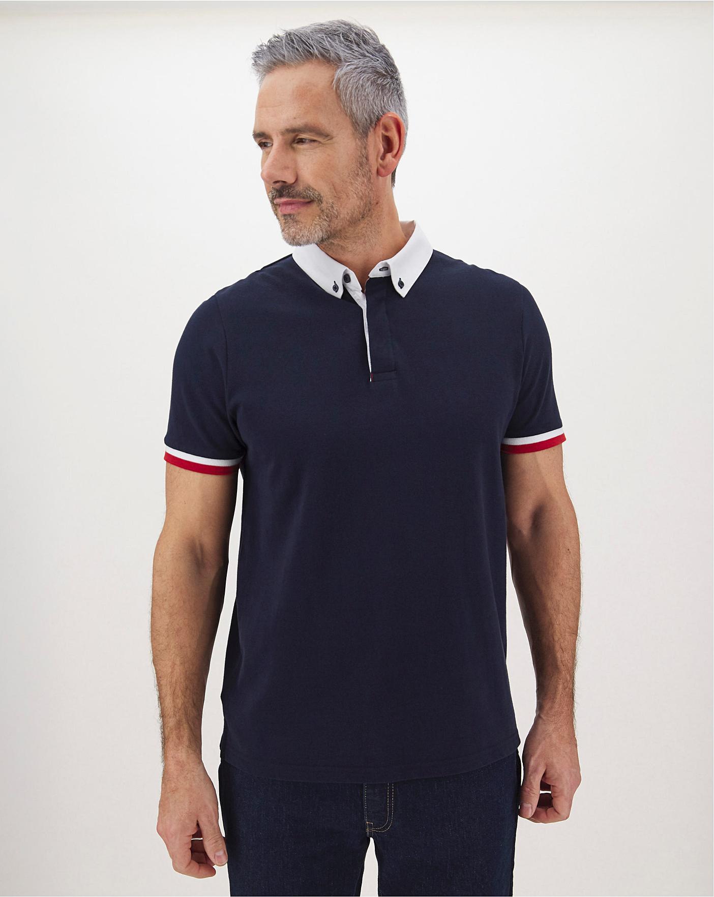 smart casual polo shirt and jeans