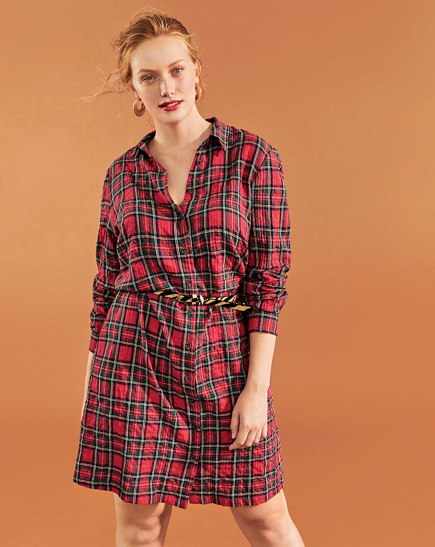 mango plaid dress