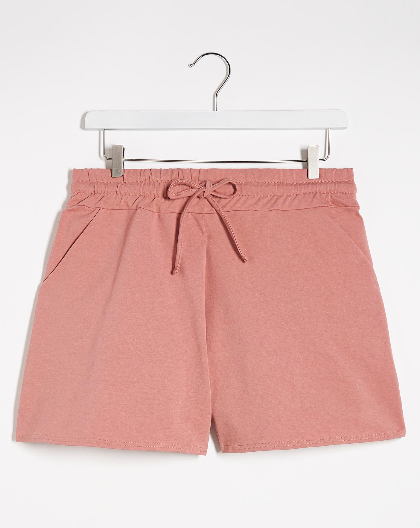 pink jogger shorts