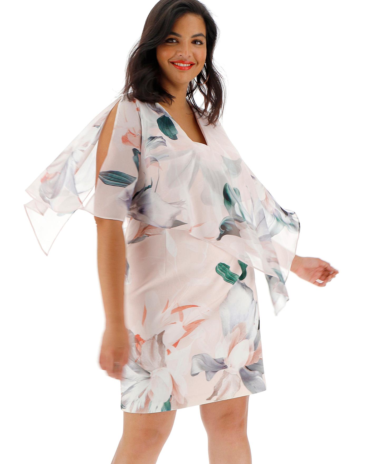 coast avienna print tier dress