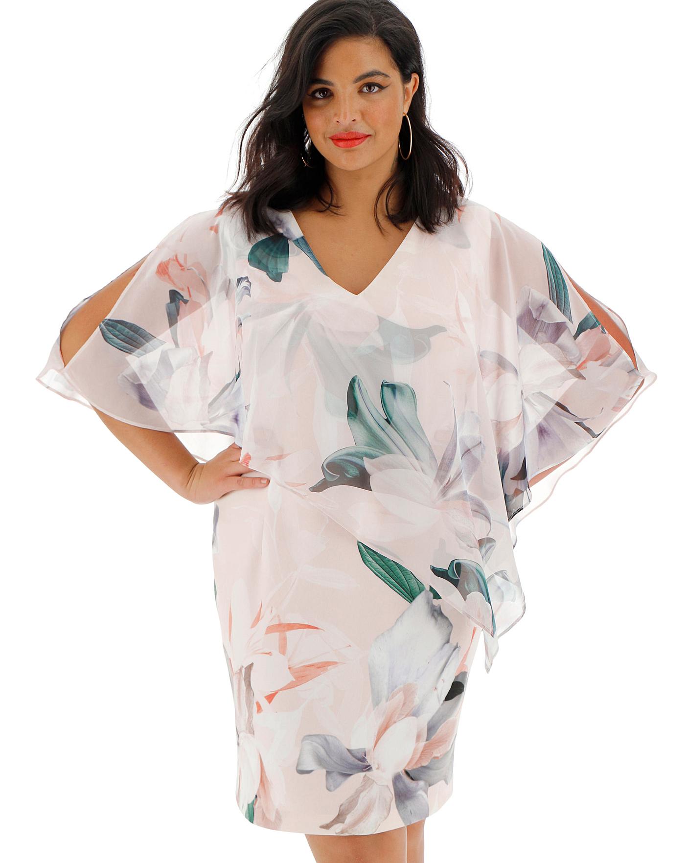 coast avienna print tier dress