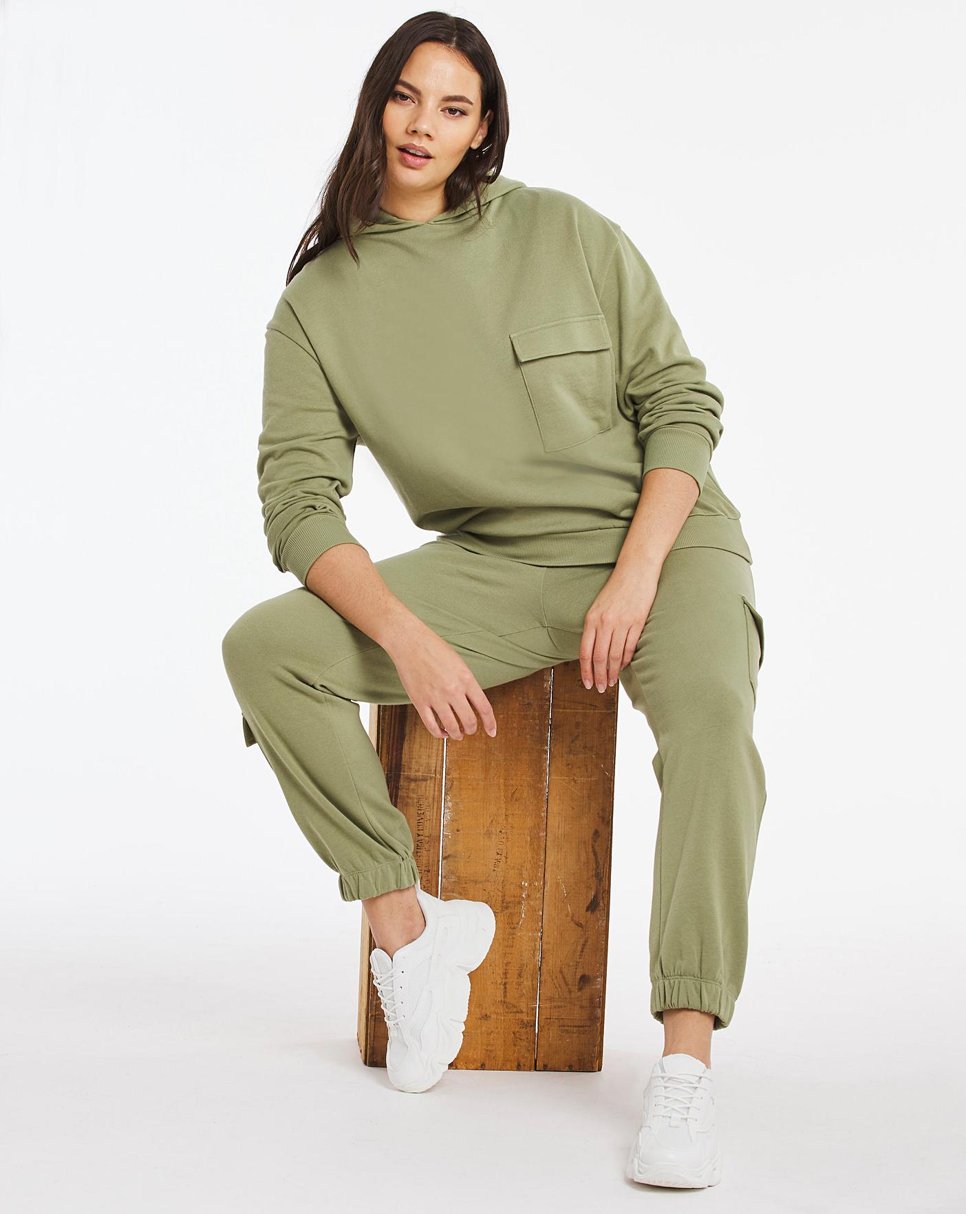 Khaki Utility Hoodie Simply Be