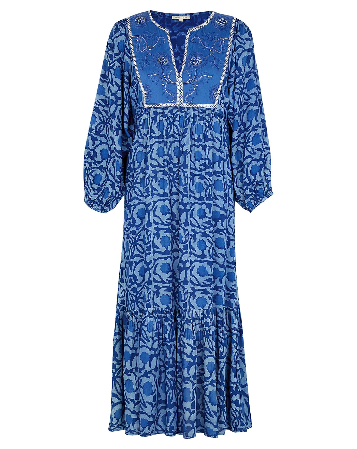 Monsoon Floral Batik Smock Dress | J D Williams