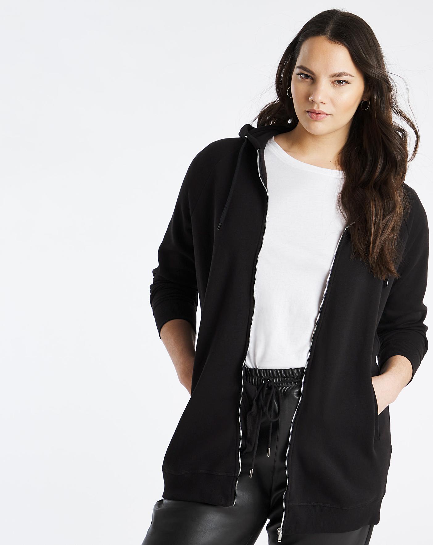 black sweater zip up