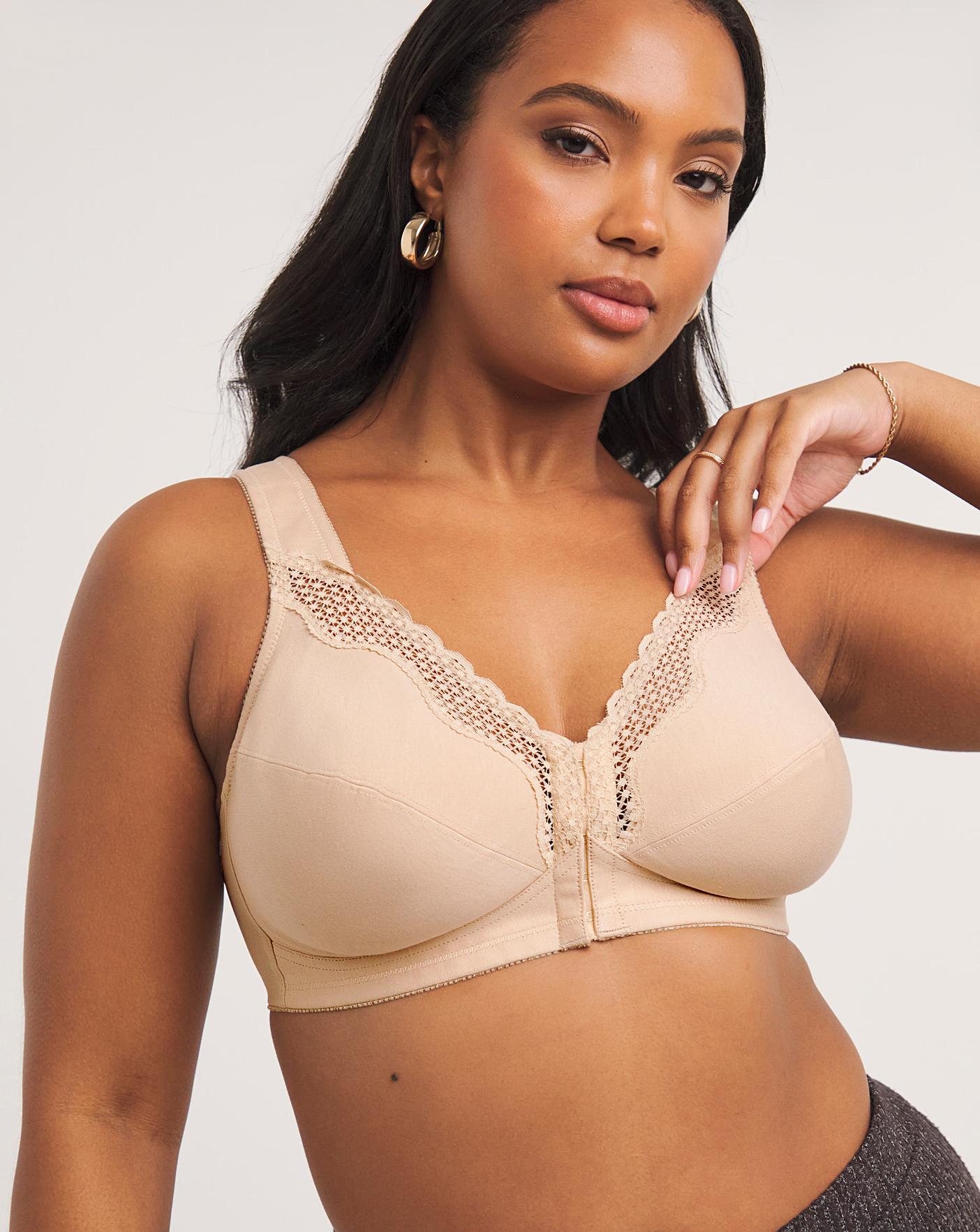 Buy Women's Front Fastening Bras Full Cup Non Wired Back Support