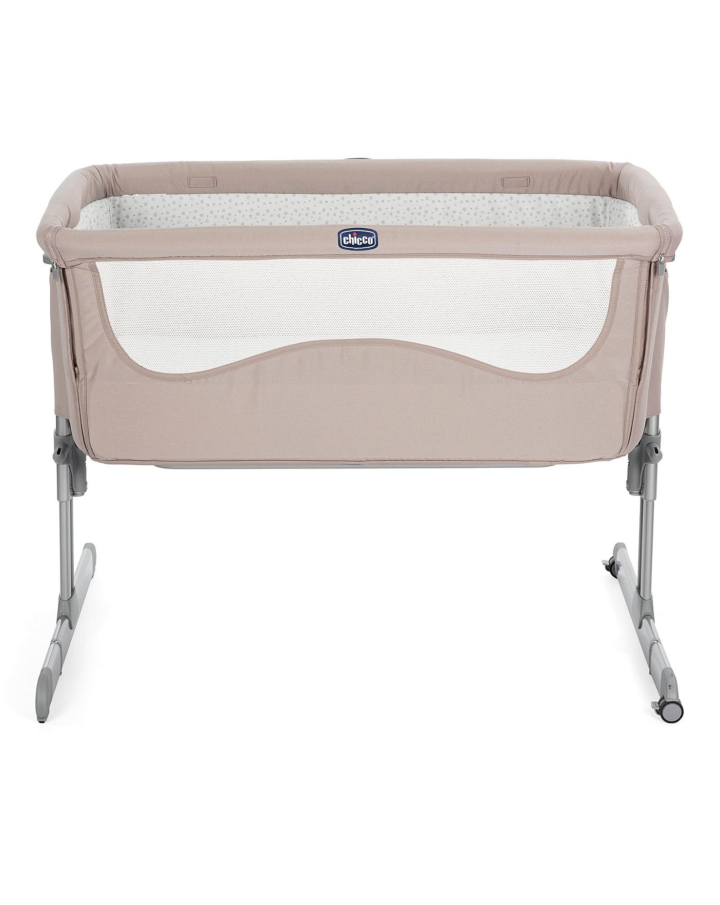 chicco next to me crib denim