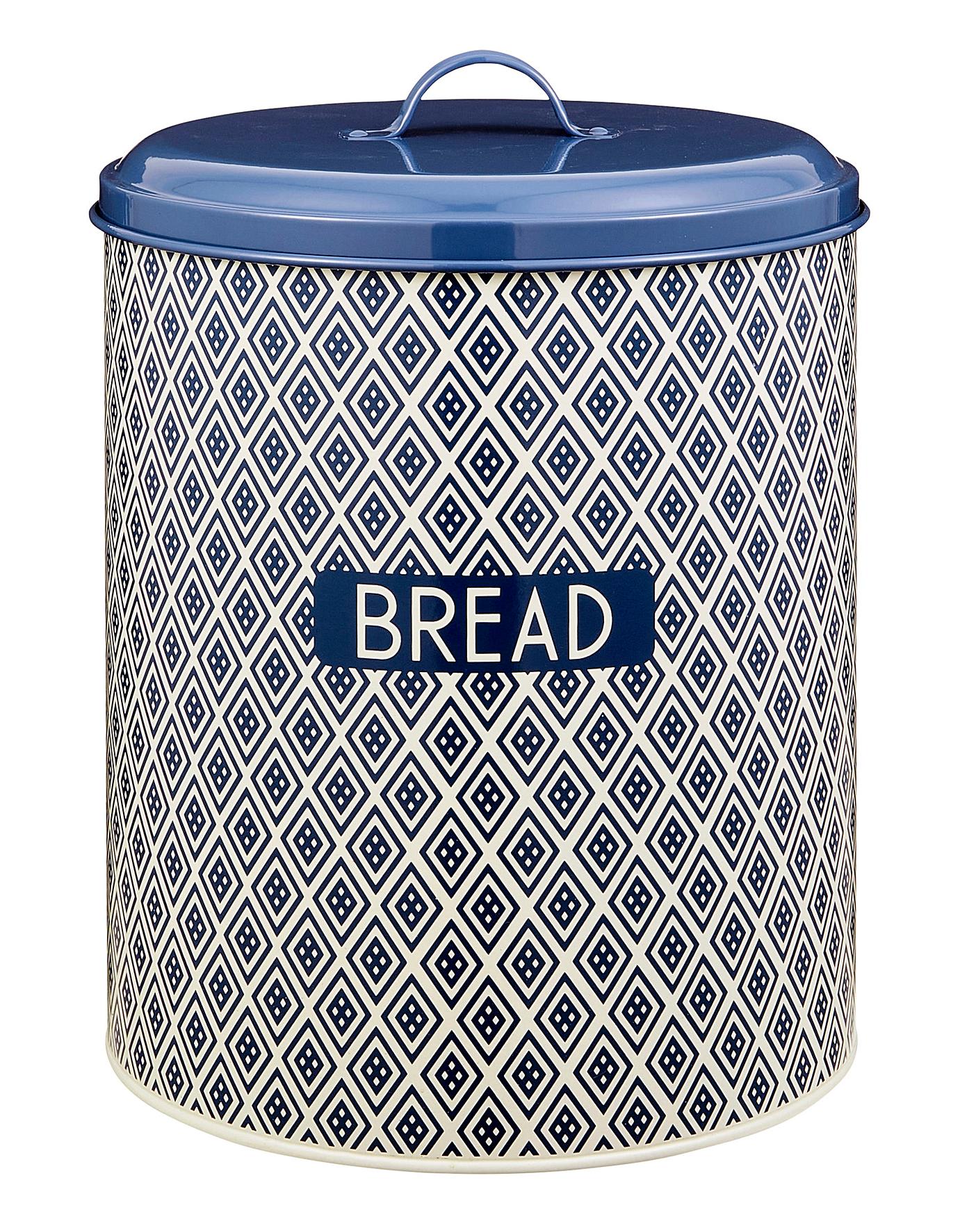 Navy Geo Bread Bin Oxendales