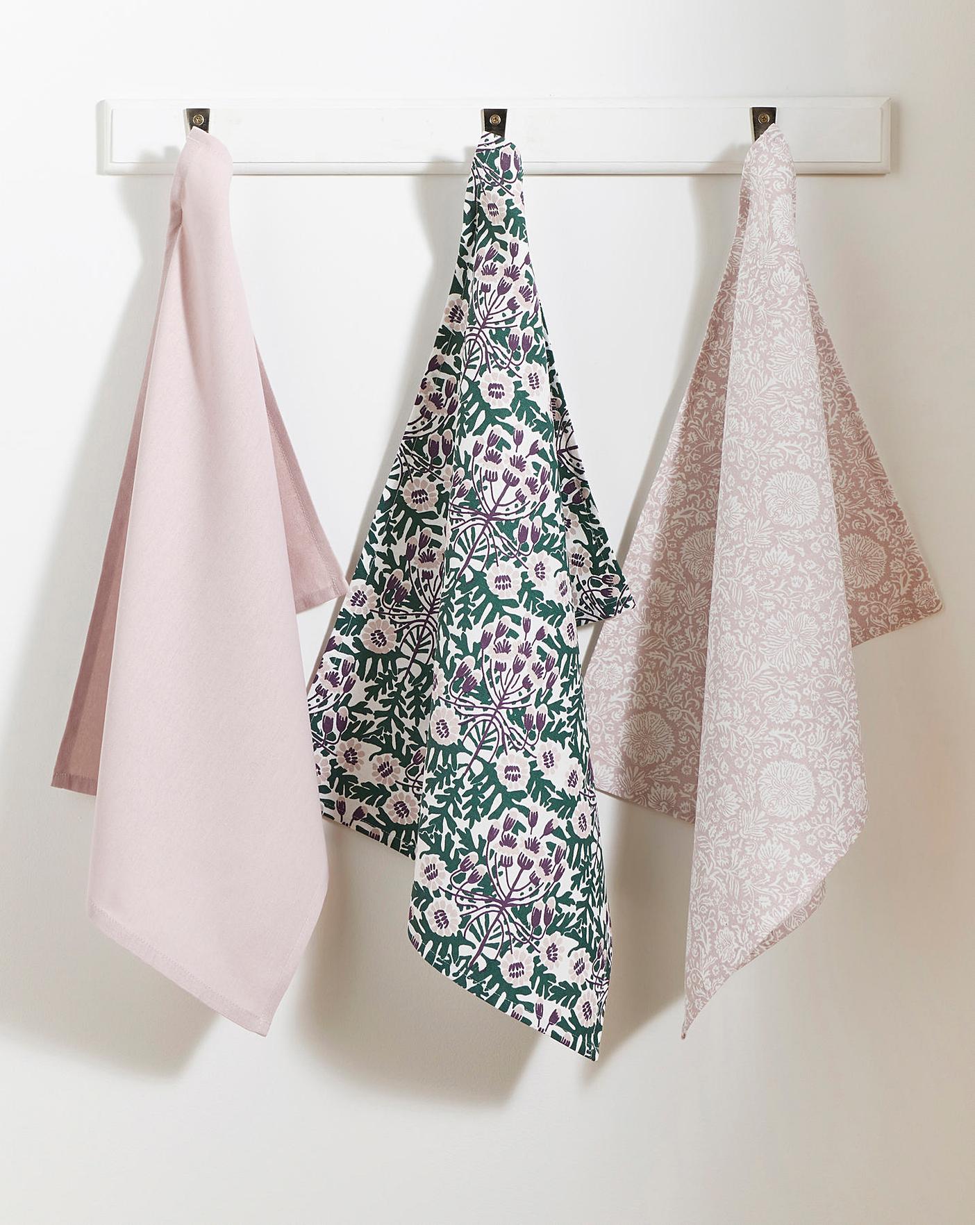 Midnight Garden Set of 3 Tea Towels | Home Essentials