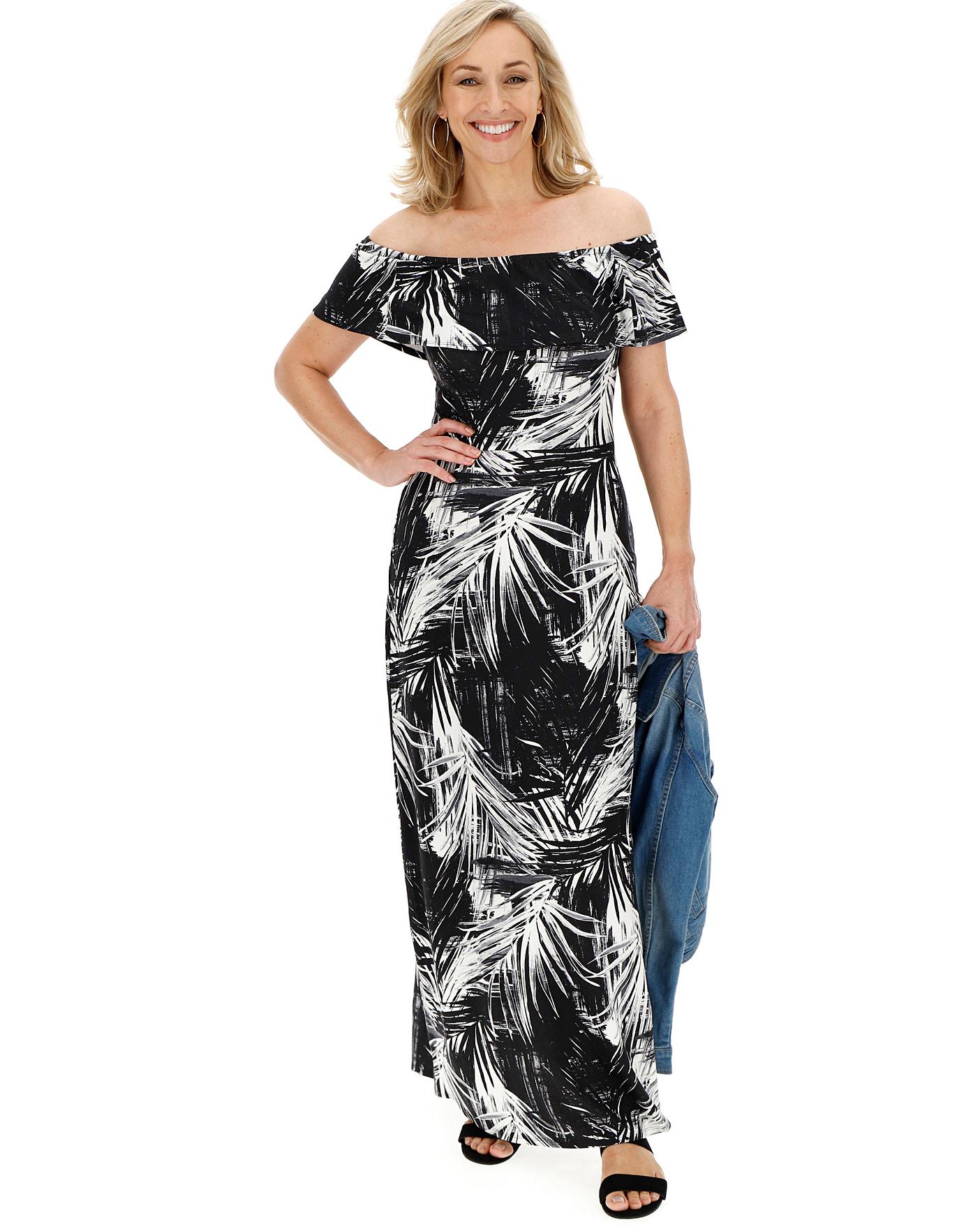 bardot maxi dress