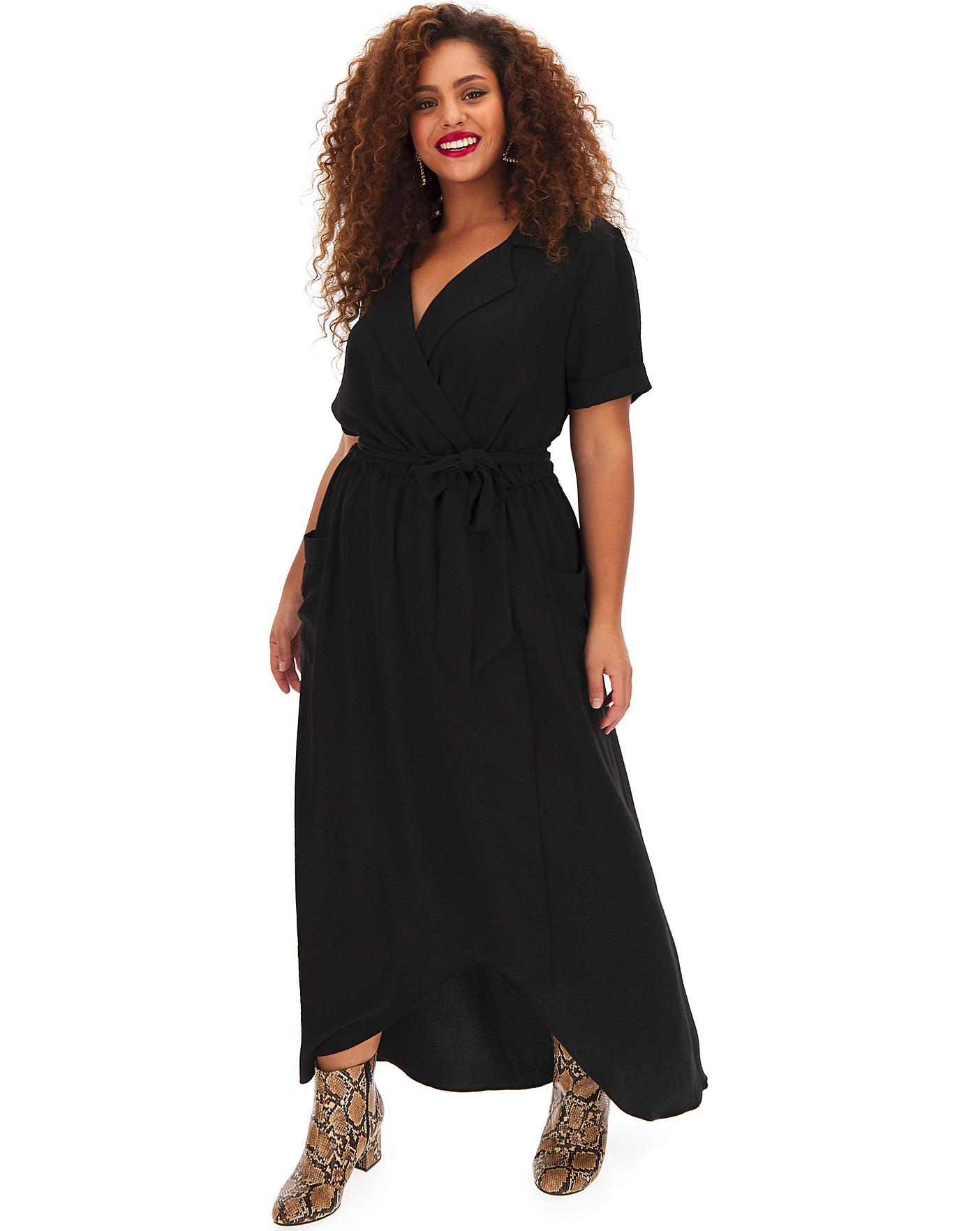 black utility dress